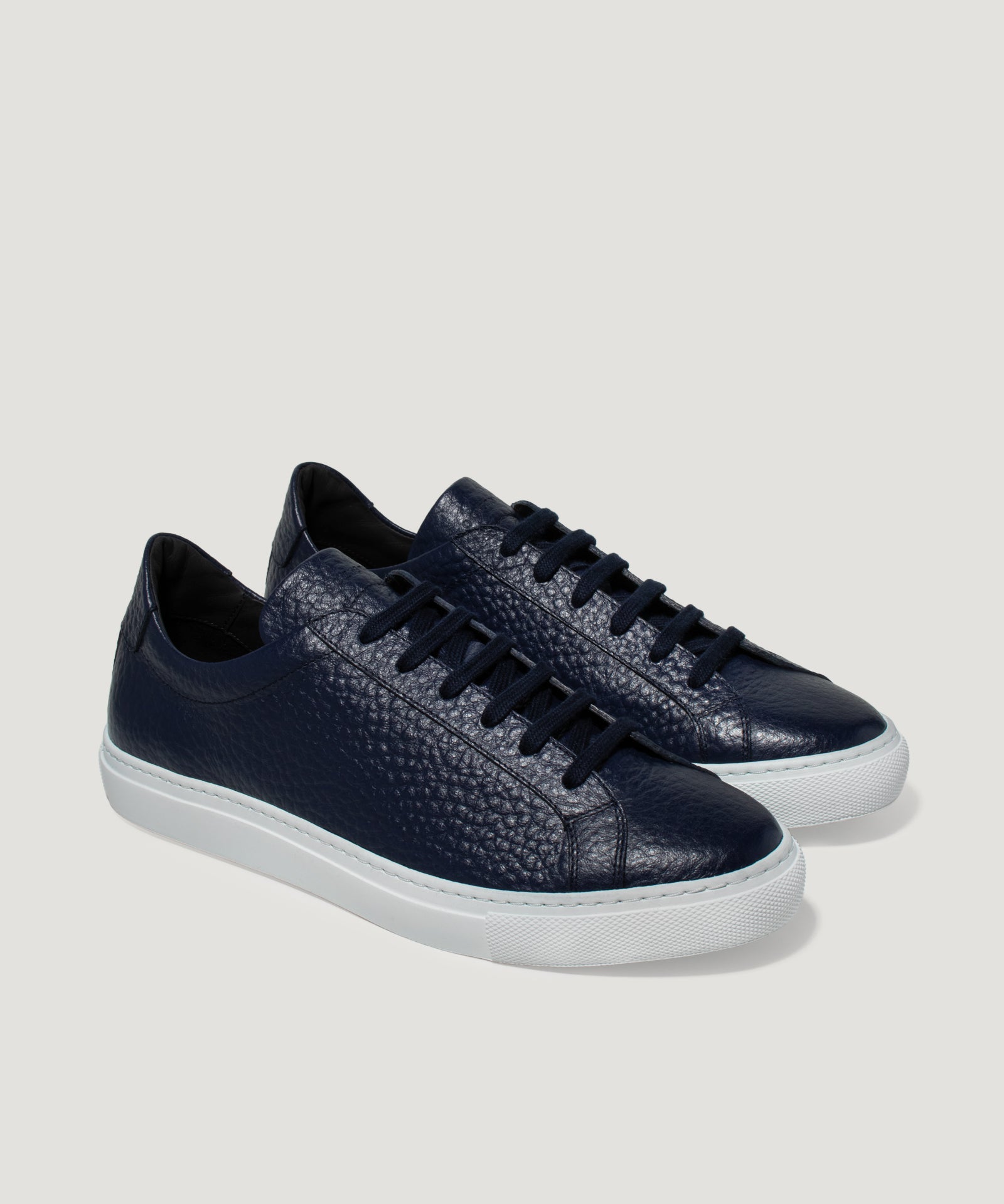 SOCI3TY Limited Fashion Kaleido sneaker grained kalfsleer donkerblauw - THE SOCIETY SHOP
