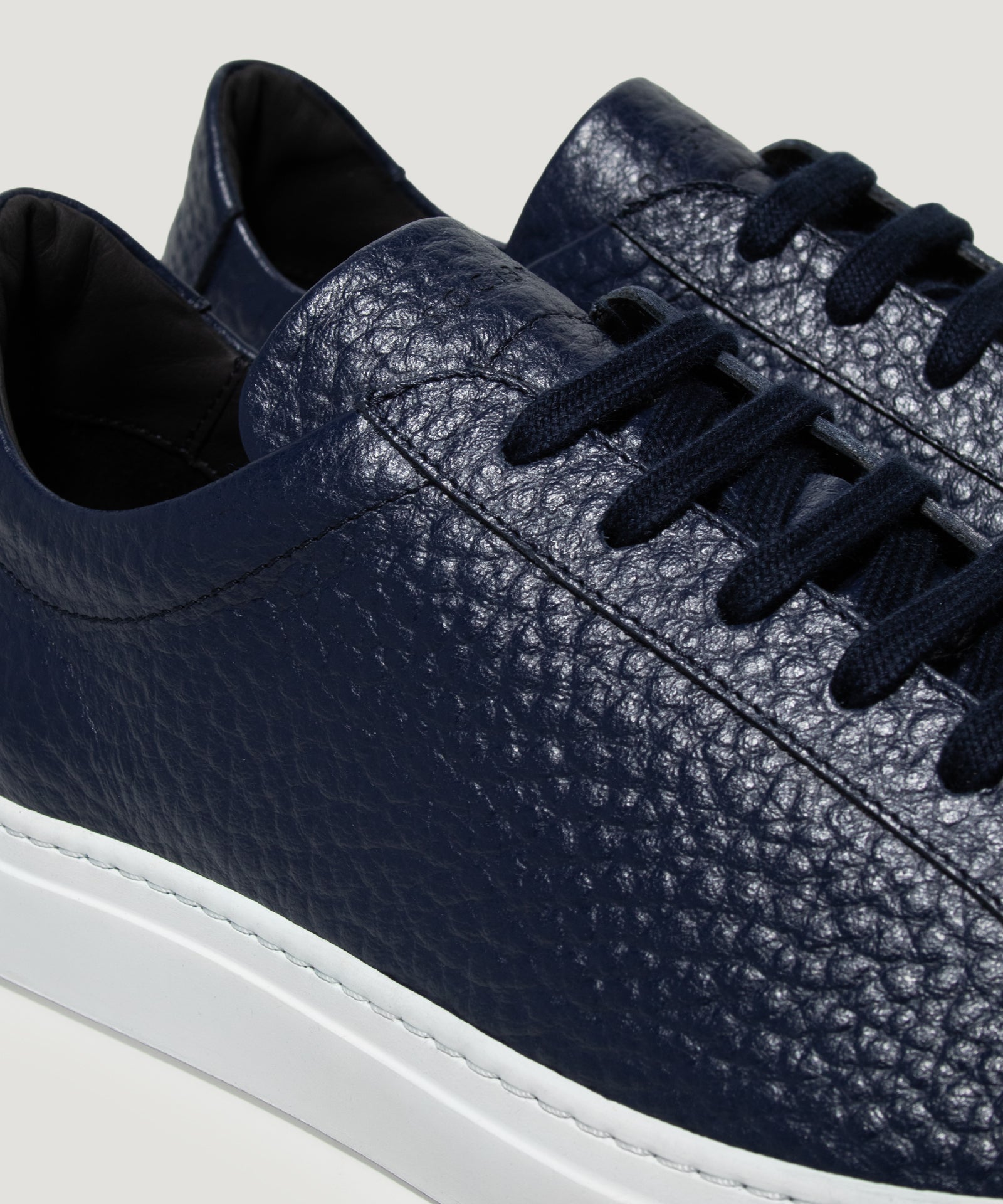 SOCI3TY Limited Fashion Kaleido sneaker grained kalfsleer donkerblauw - THE SOCIETY SHOP