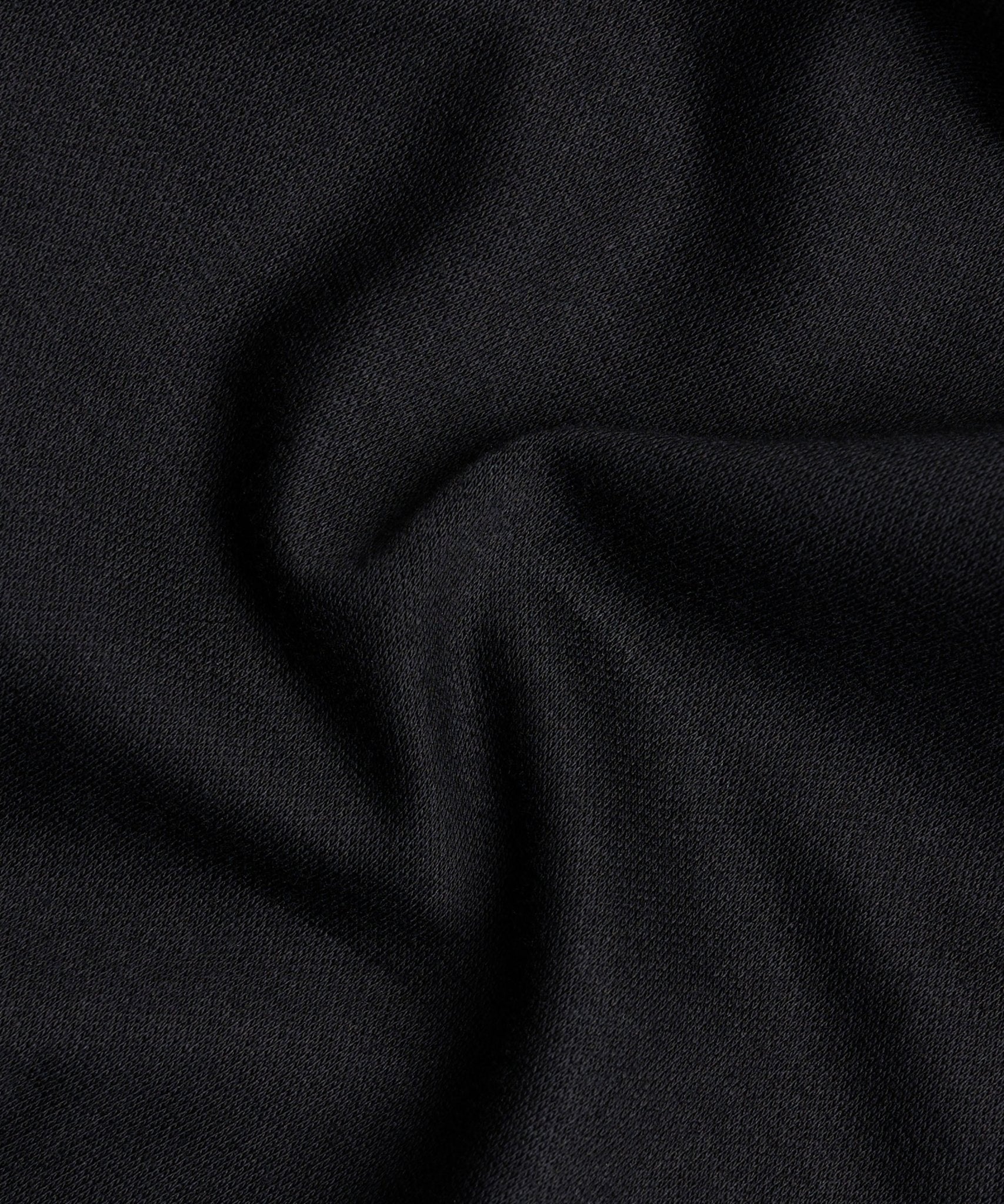 Profuomo Knitted overhemd single jersey katoen zwart - THE SOCIETY SHOP