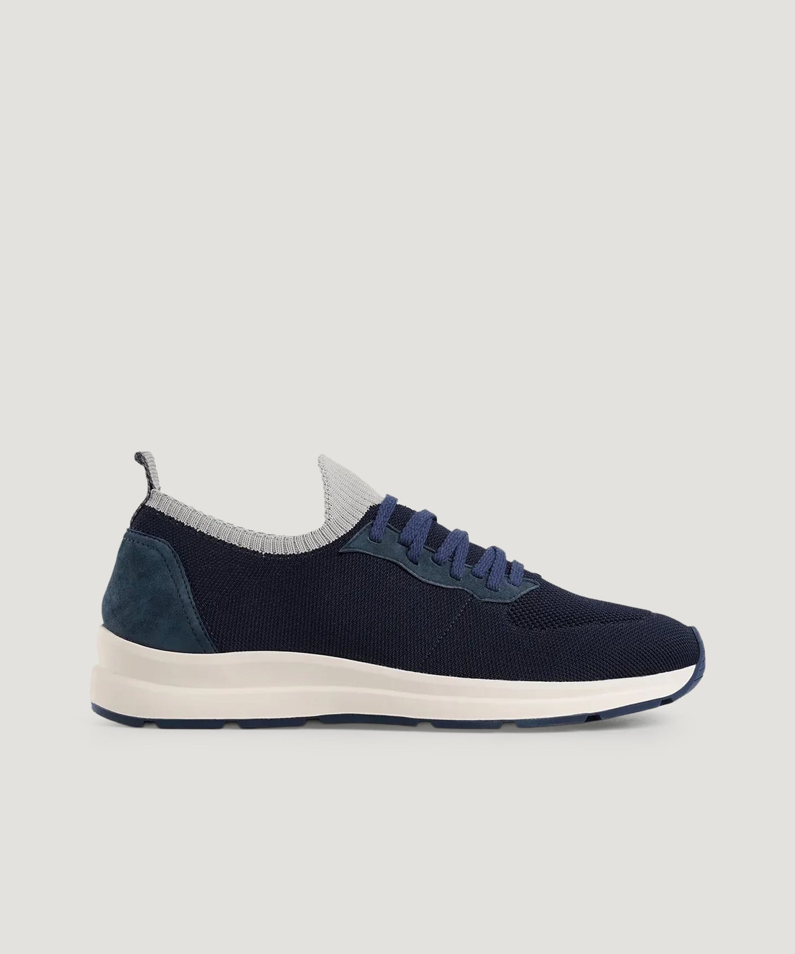 SOCI3TY Knitted runner wol/katoen donkerblauw - THE SOCIETY SHOP