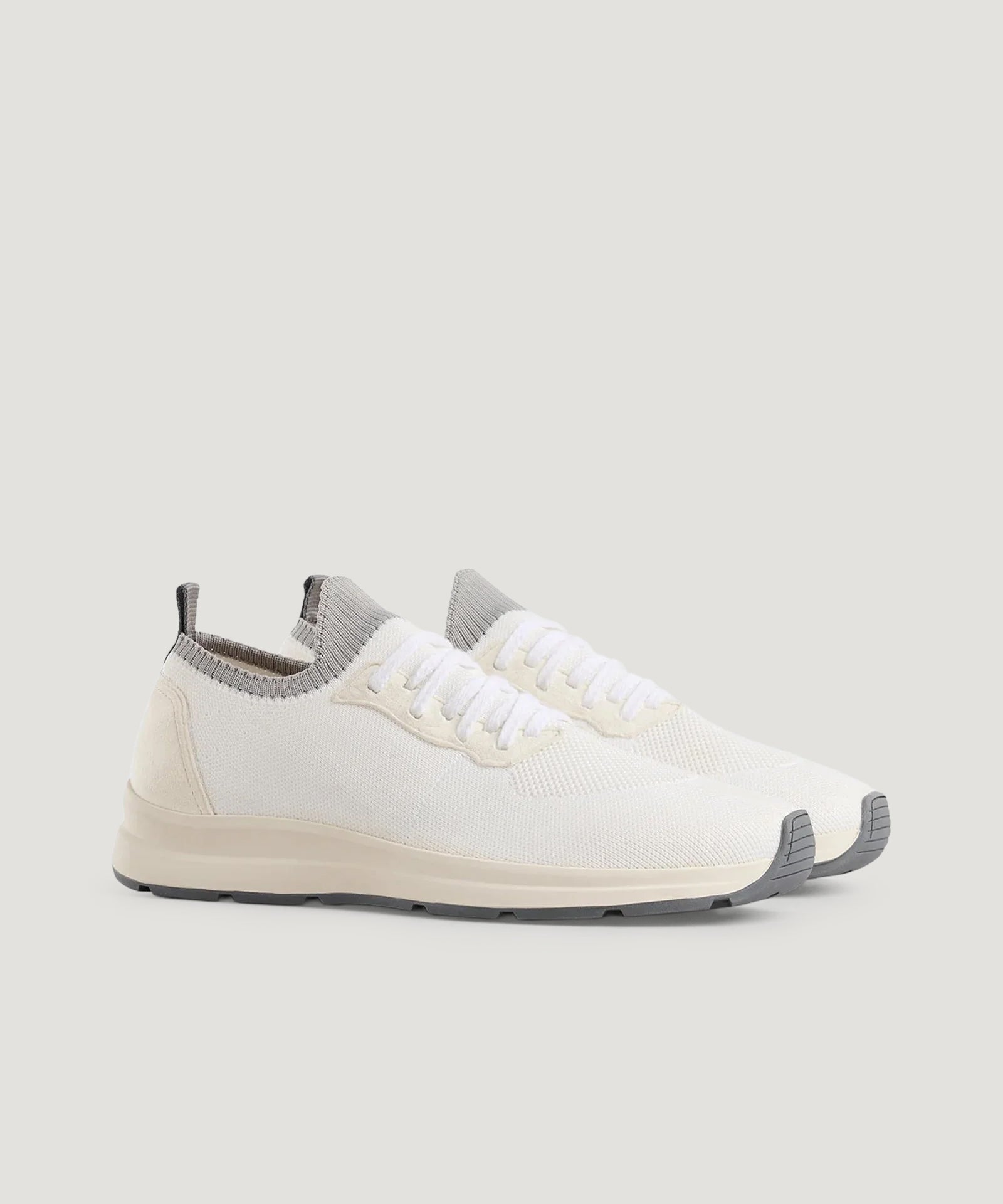 SOCI3TY Knitted runner wol/katoen off - white - THE SOCIETY SHOP