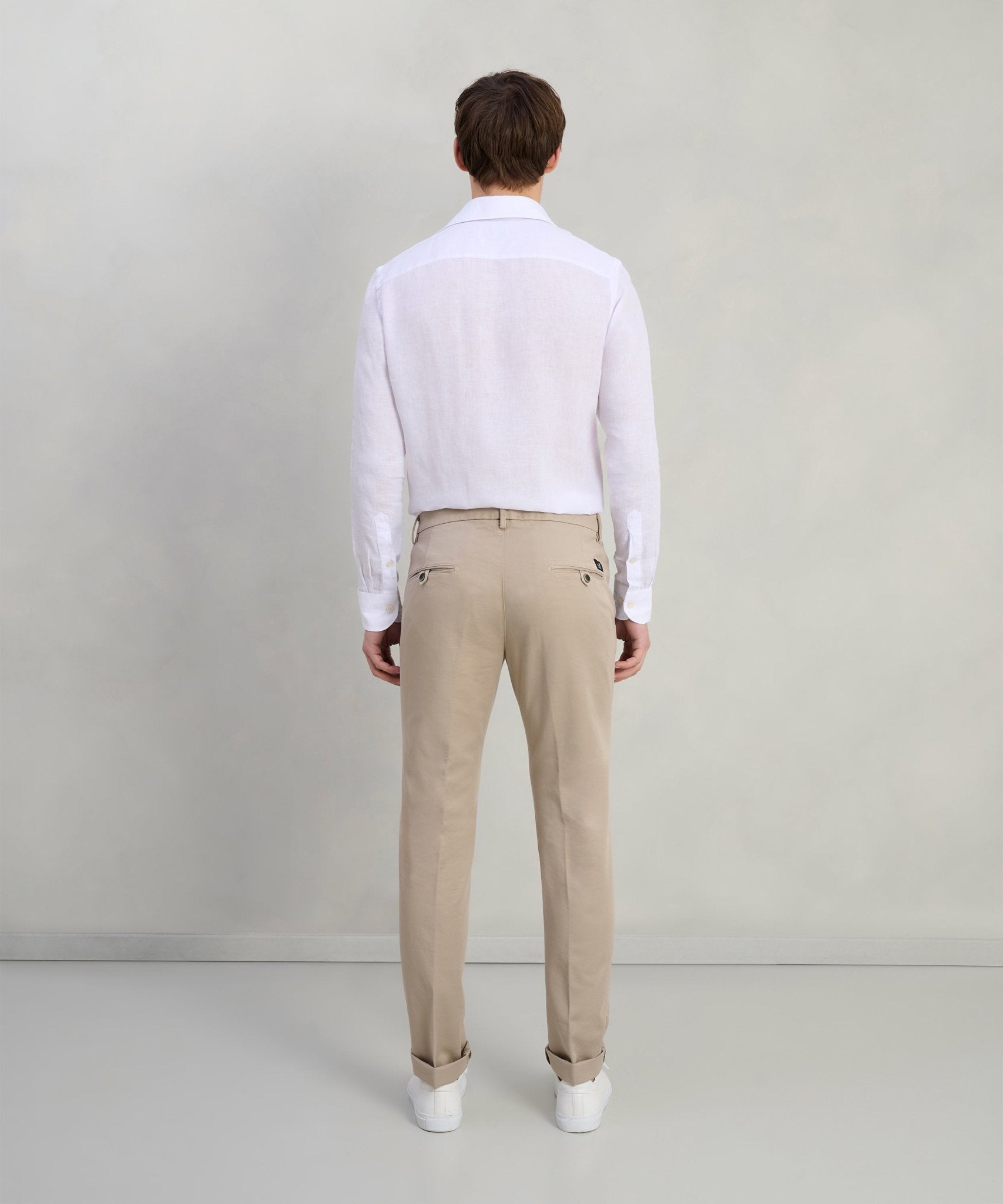 Mason's Knitted Torino chino katoen bruin - The Society Shop