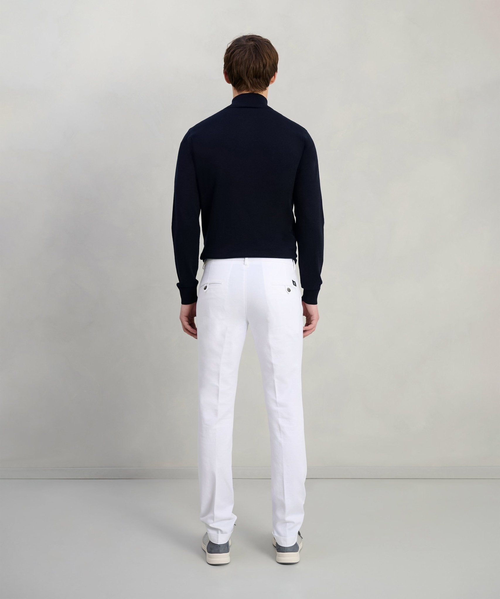 Mason's Knitted Torino chino katoen wit - The Society Shop
