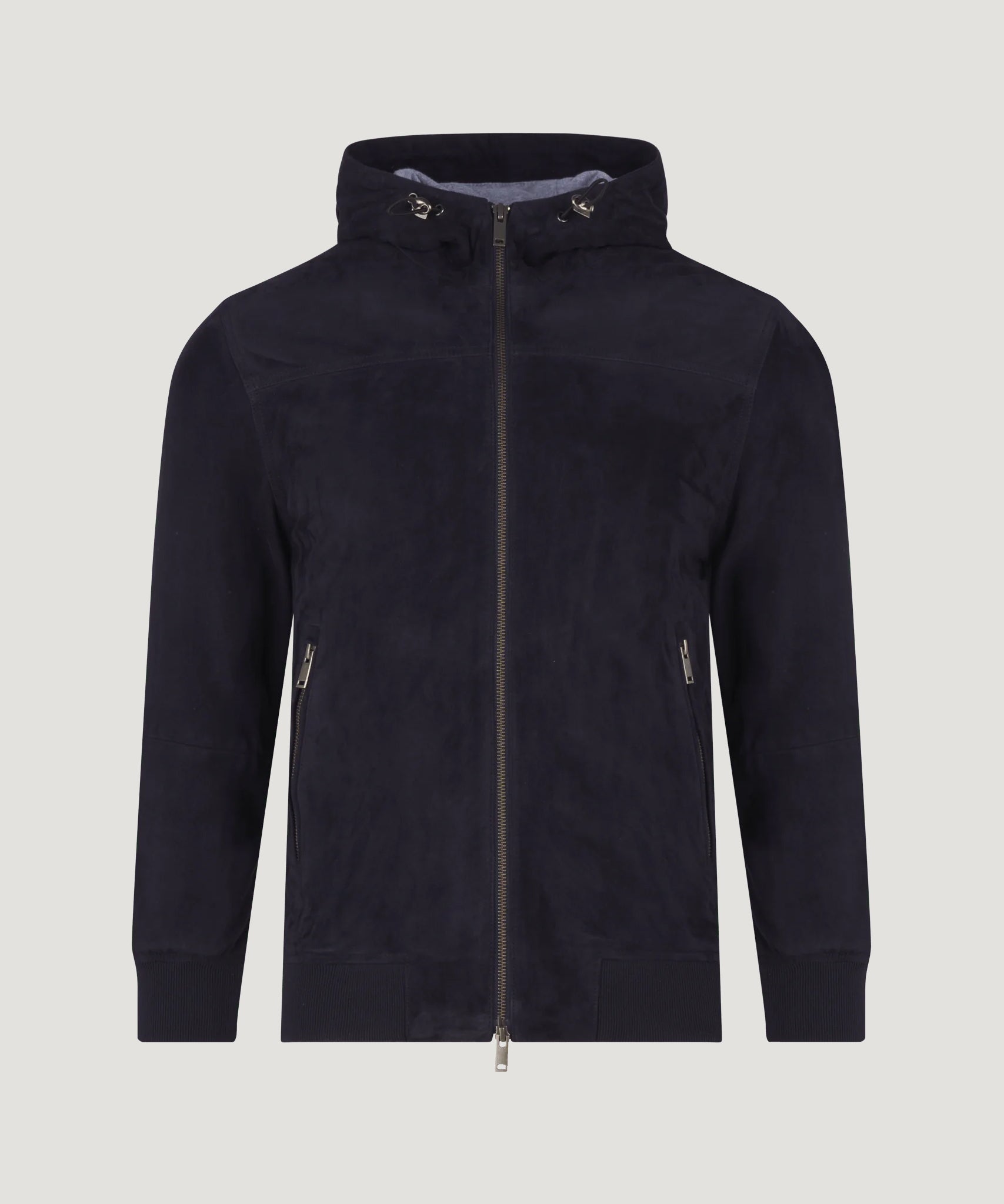 SOCI3TY Leren jack blauw - The Society Shop