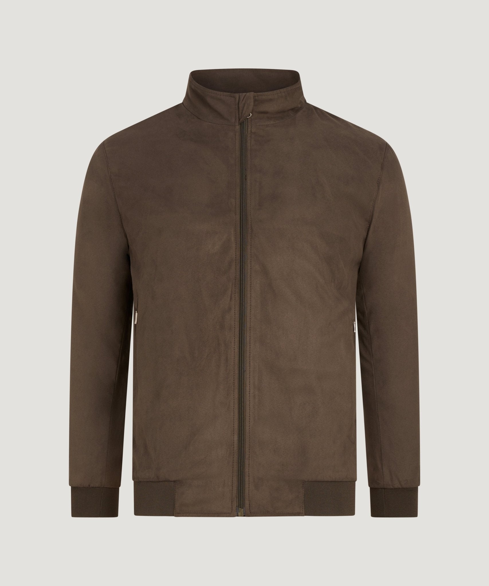 SOCI3TY Lexington jacket faux suède bruin - THE SOCIETY SHOP