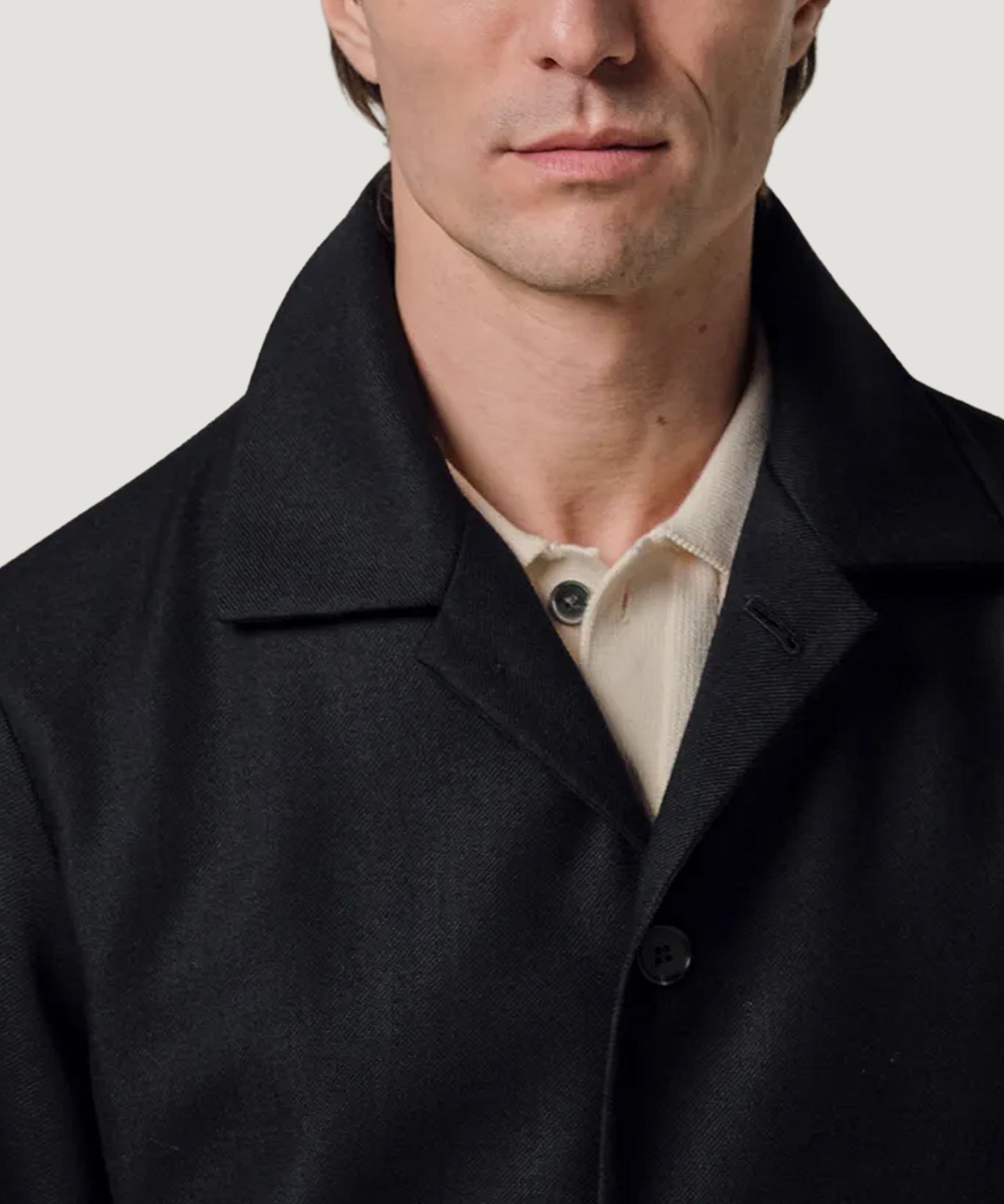 Profuomo Lightweight overshirt wol donkerblauw - THE SOCIETY SHOP