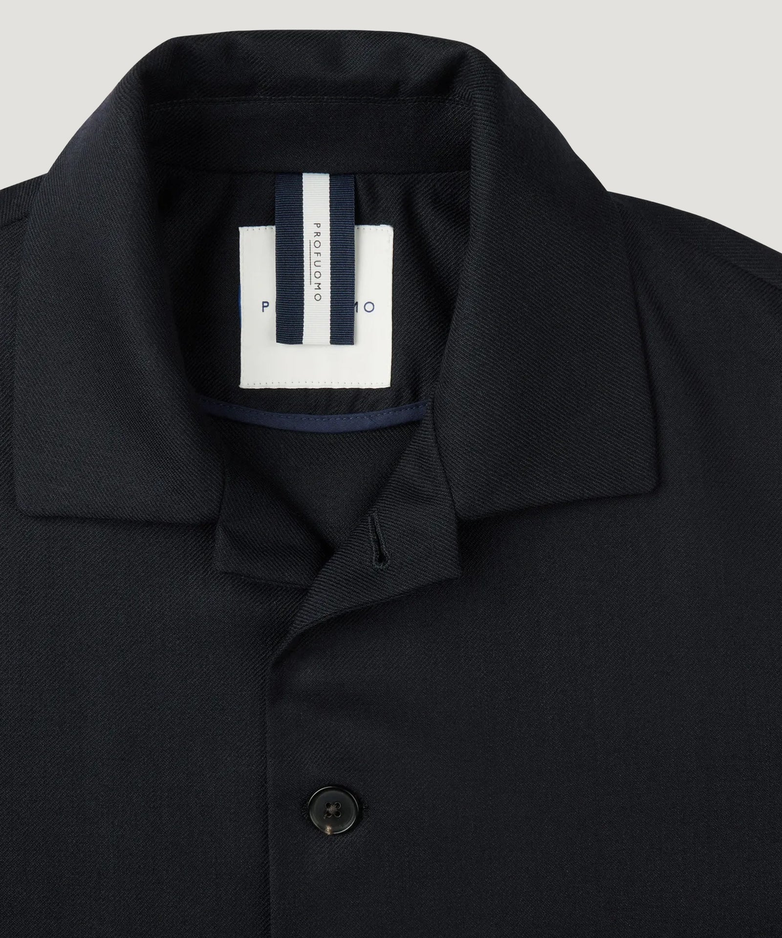 Profuomo Lightweight overshirt wol donkerblauw - THE SOCIETY SHOP