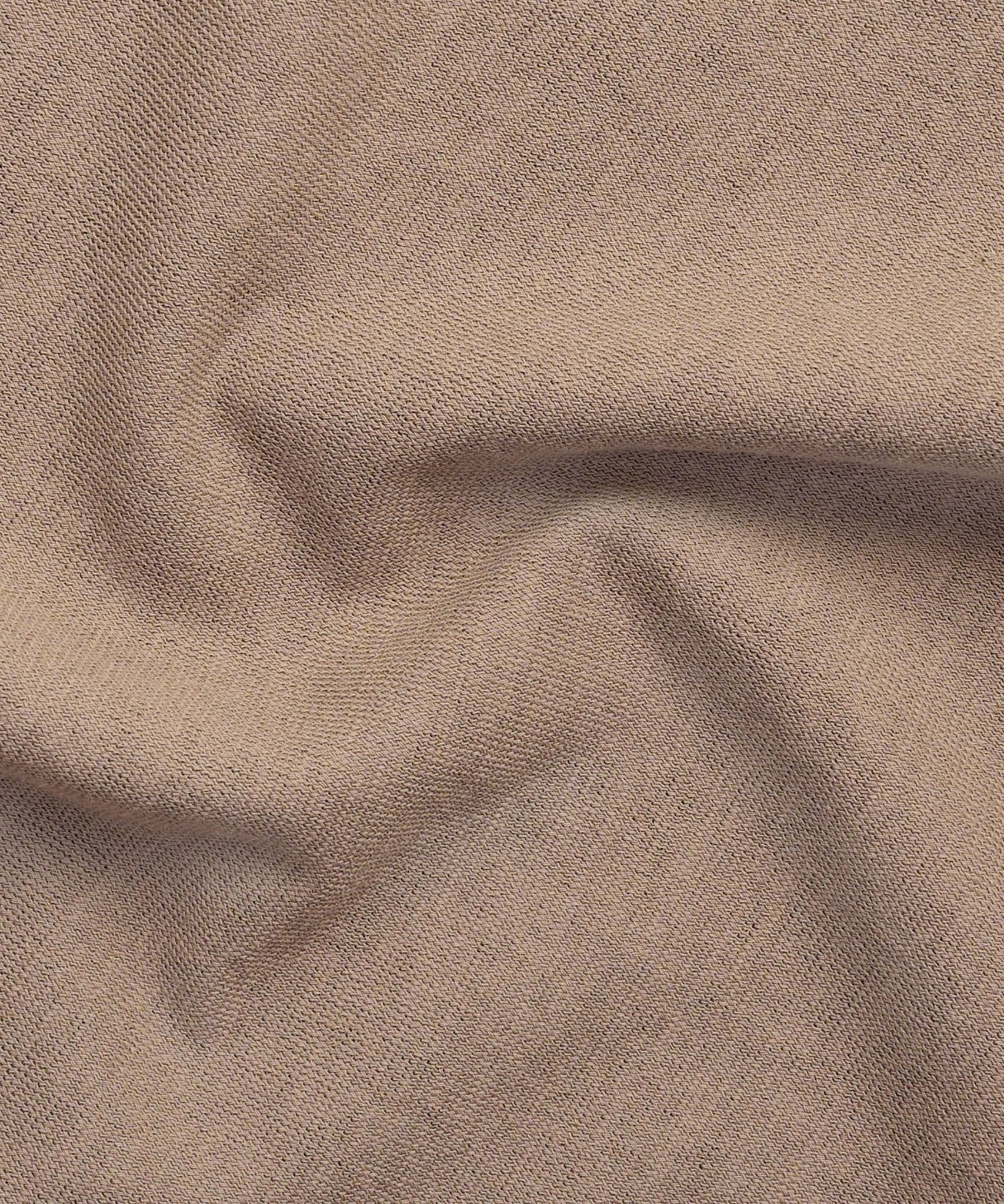 SOCI3TY Long sleeve polo Cool Cotton lichtbruin - THE SOCIETY SHOP