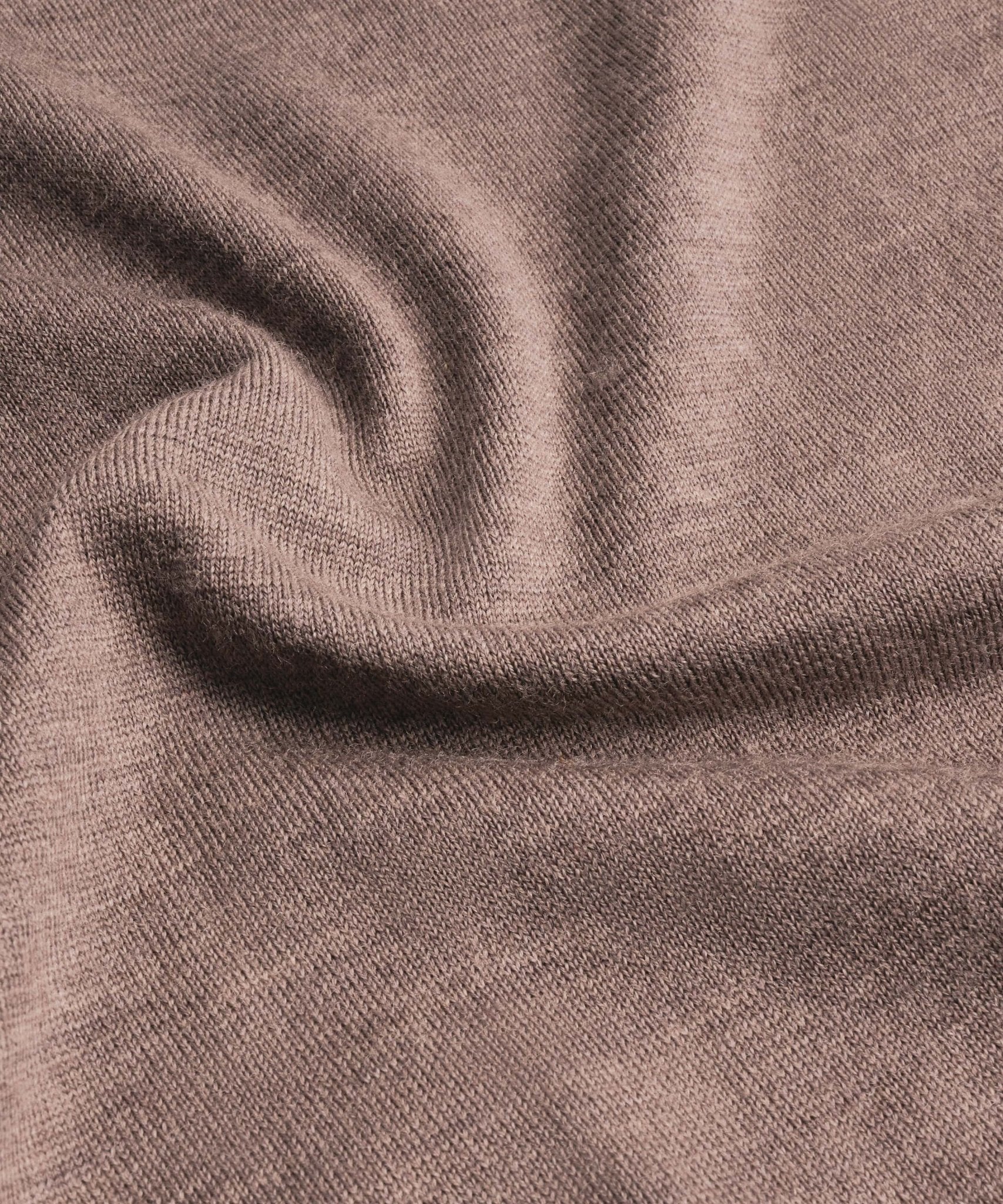 Profuomo Long sleeve polo merino taupe - THE SOCIETY SHOP