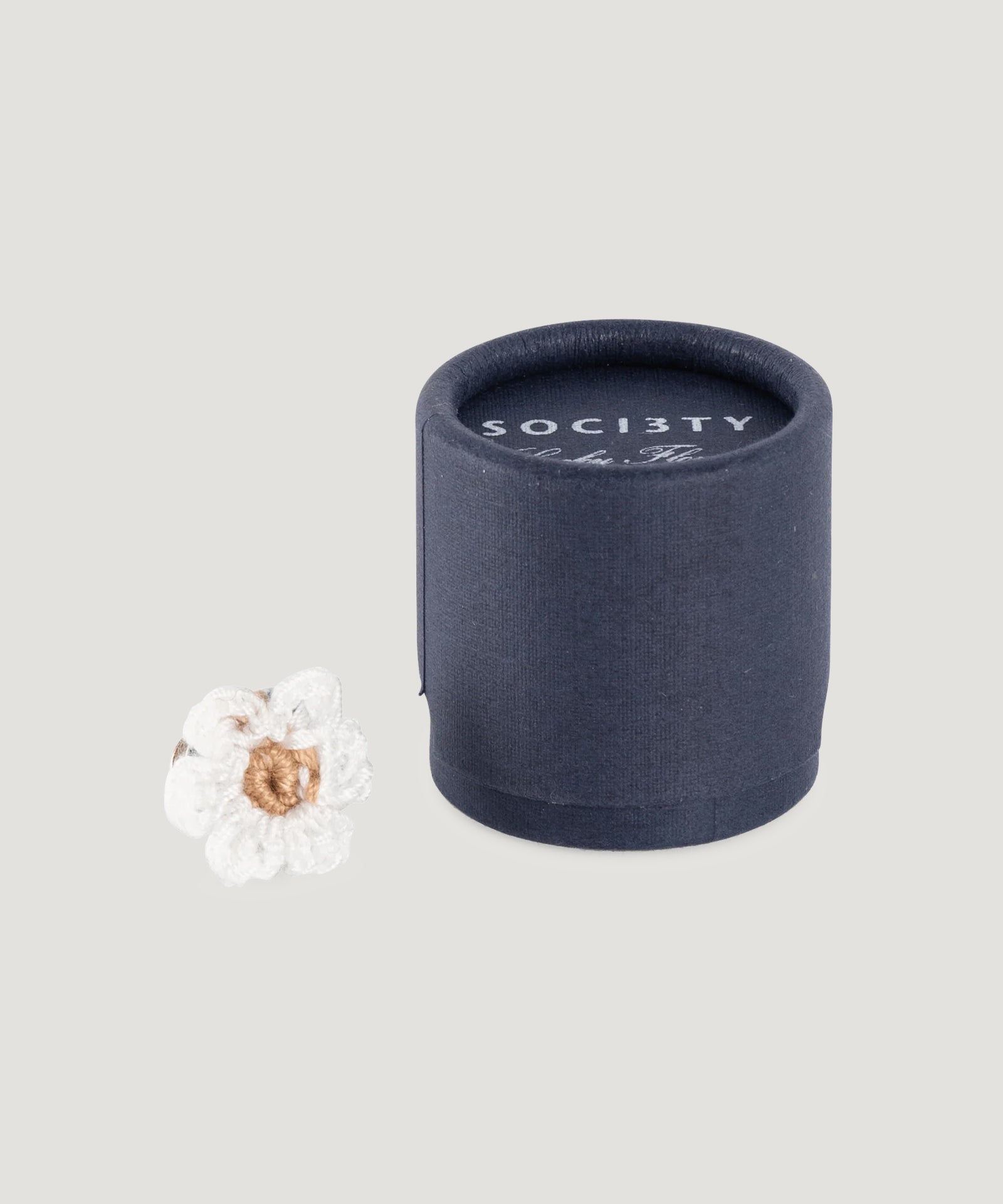 SOCI3TY Lucky Flower katoen donkerblauw - The Society Shop