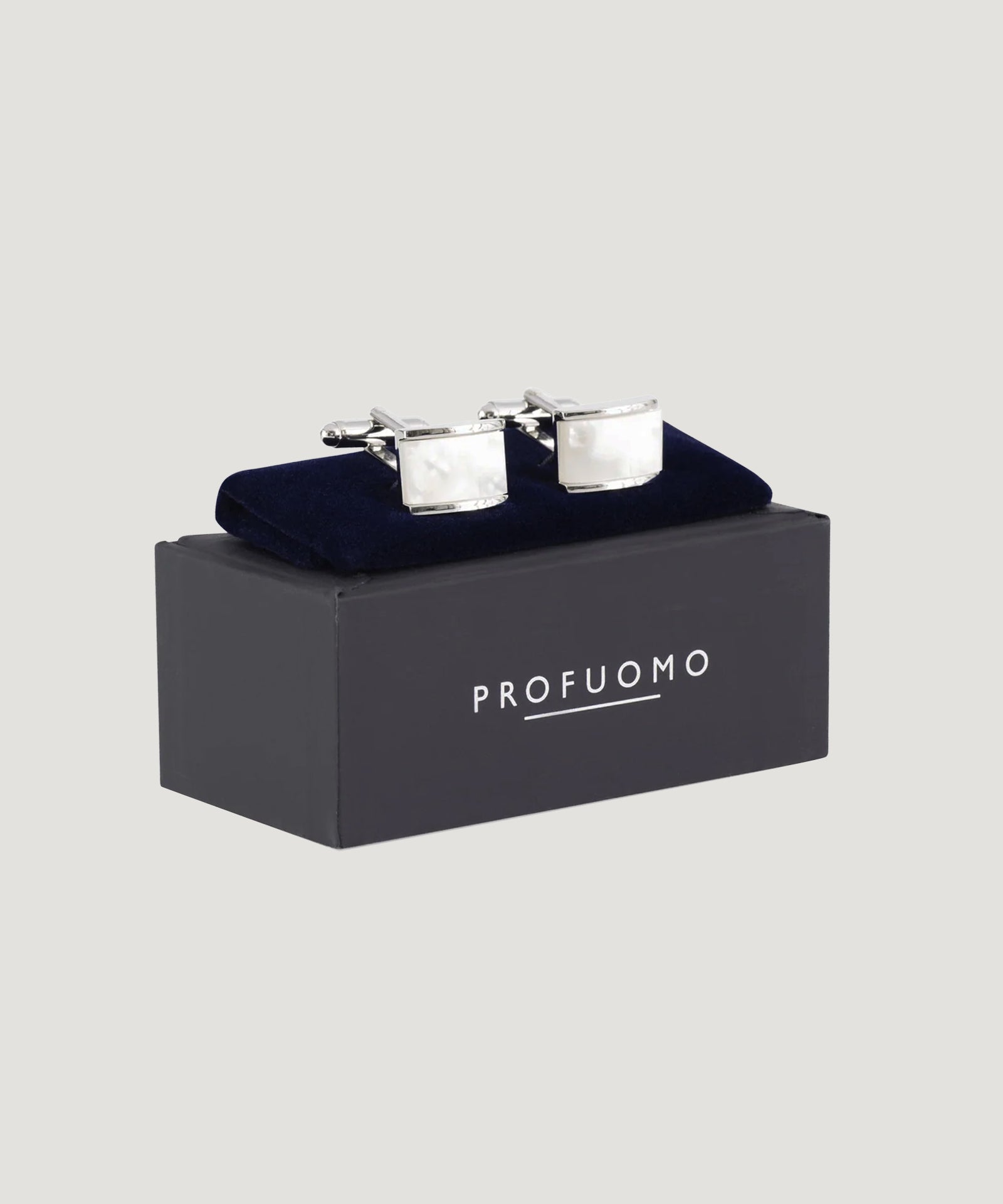 Profuomo Manchetknopen cat's eye mother of pearl - THE SOCIETY SHOP