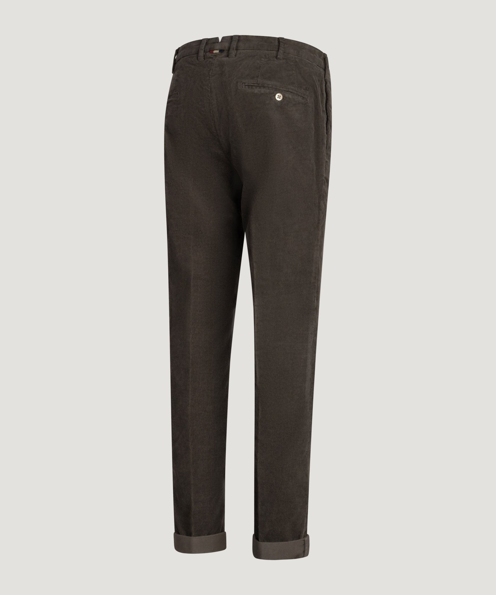 Mason's New York Style chino corduroy katoen stretch donkerbruin - THE SOCIETY SHOP