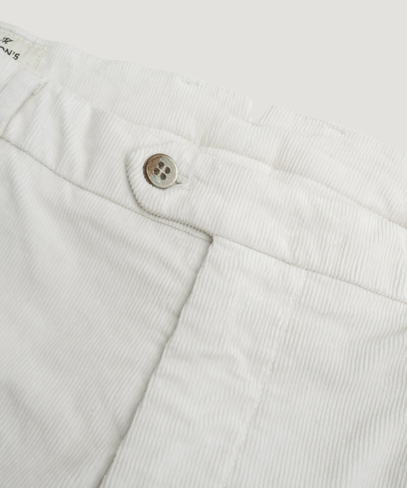 Mason's New York Style chino corduroy katoen stretch off-white - THE SOCIETY SHOP