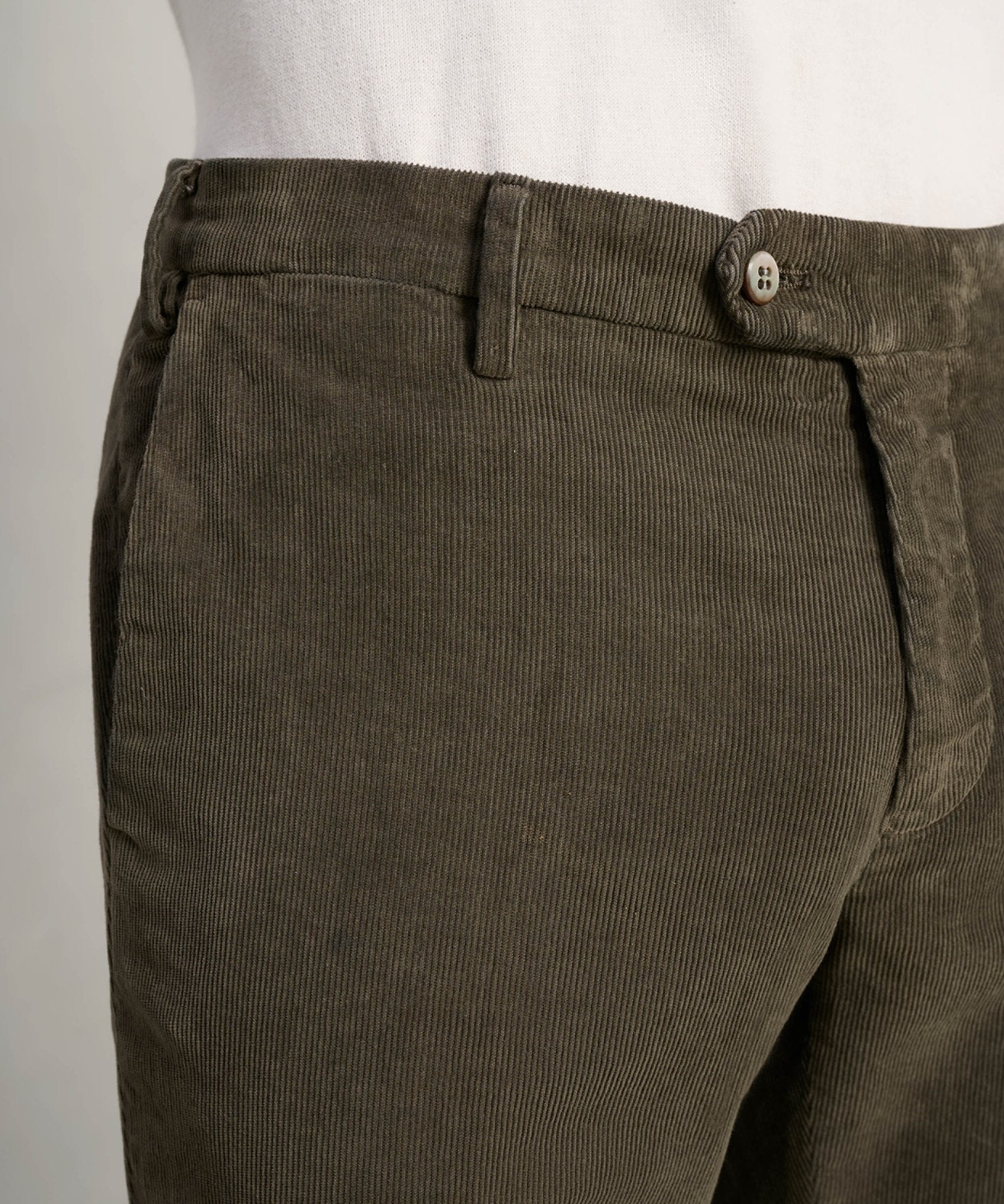 Mason's New York style chino gewassen katoen corduroy stretch donkerbruin - THE SOCIETY SHOP