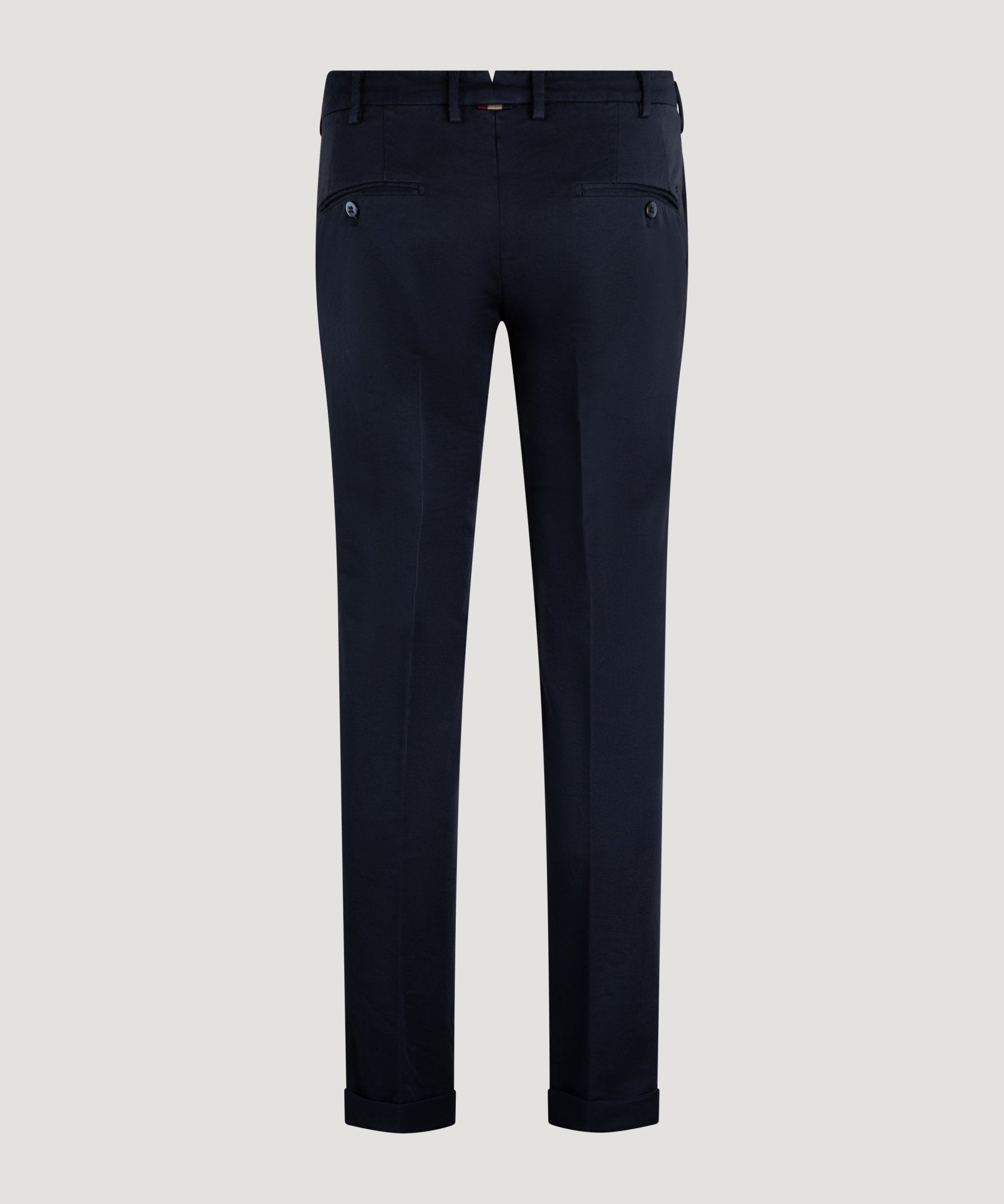 Mason's New York Style knitted chino katoen stretch donkerblauw - THE SOCIETY SHOP