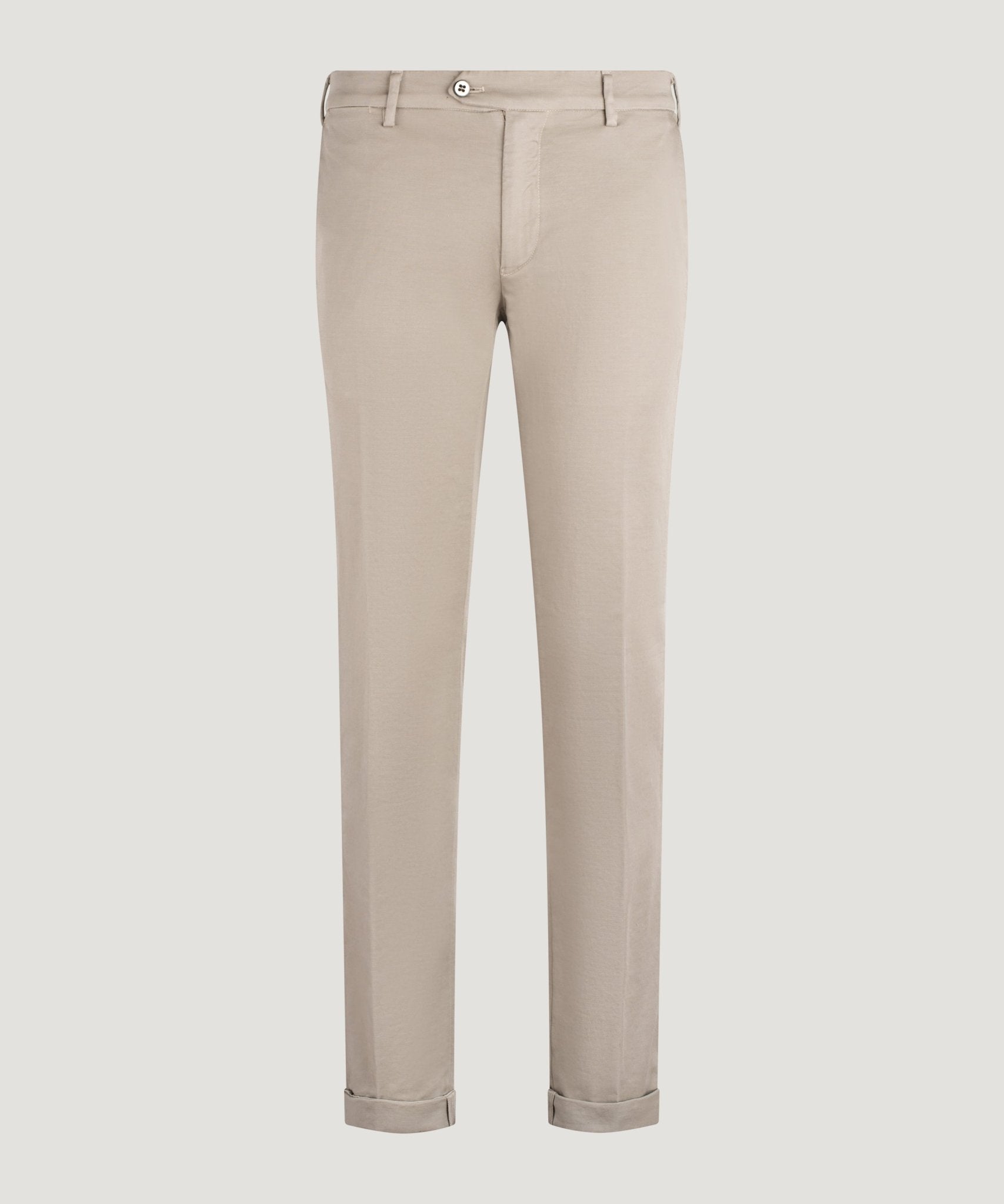 Mason's New York Style knitted chino katoen stretch taupe - THE SOCIETY SHOP