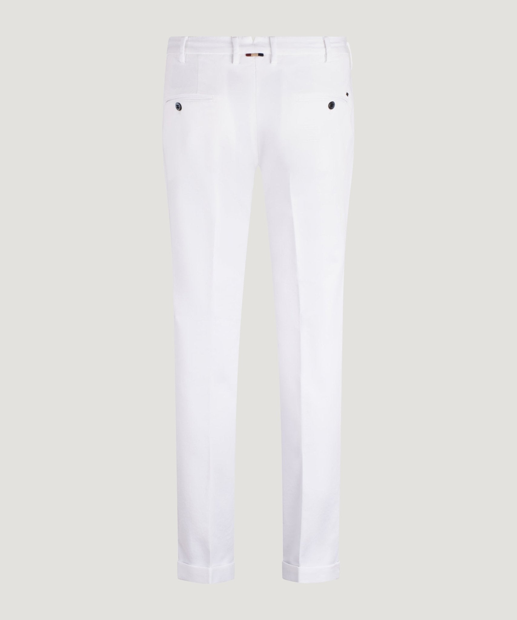 Mason's New York Style knitted chino katoen stretch wit - THE SOCIETY SHOP