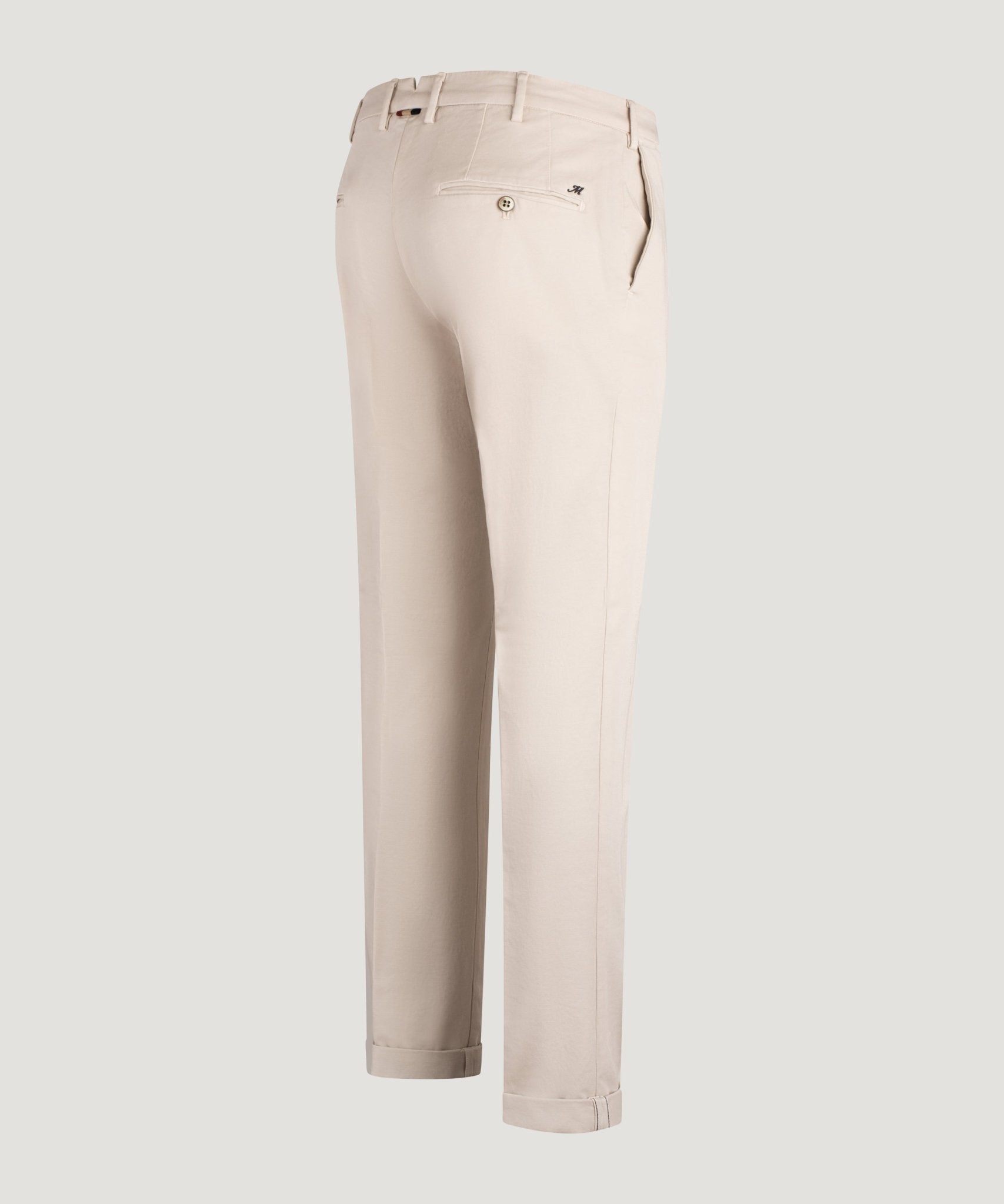 Mason's New York Style knitted chino katoen stretch zand - THE SOCIETY SHOP