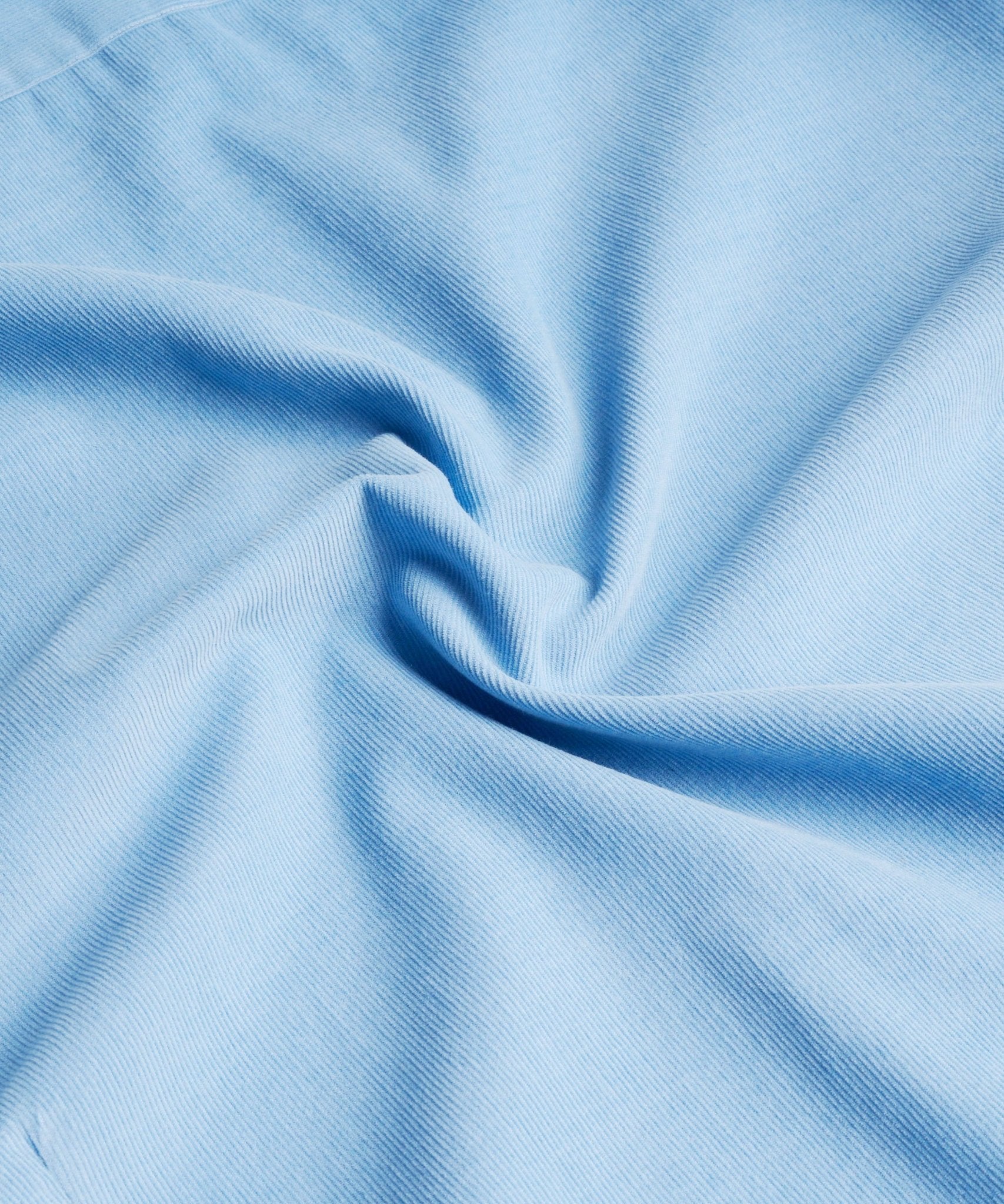 SOCI3TY Handmade Overhemd blauw katoen corduroy lichtblauw - THE SOCIETY SHOP