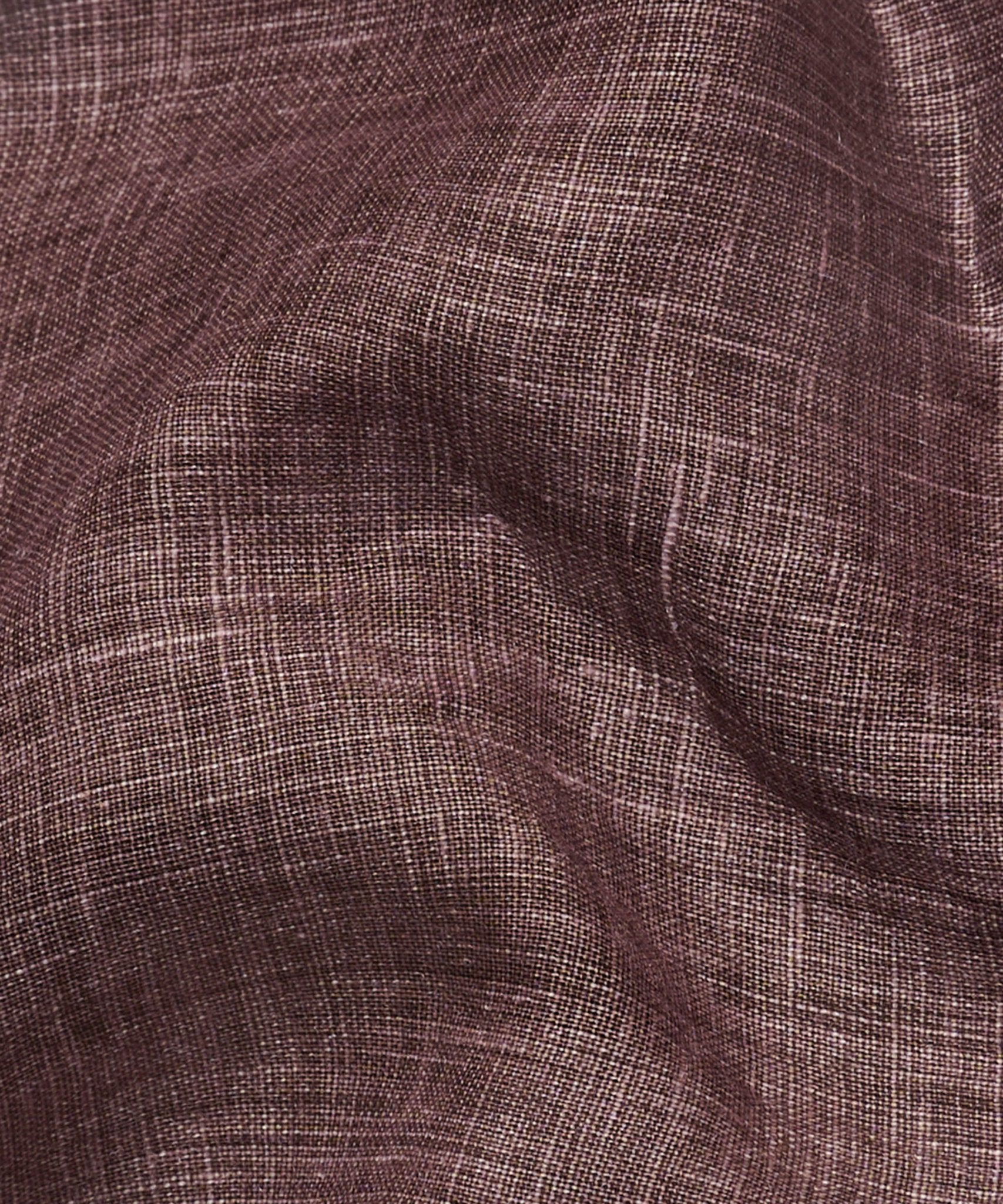 SOCI3TY Handmade Overhemd coated linnen bruin (By Canclini) - THE SOCIETY SHOP