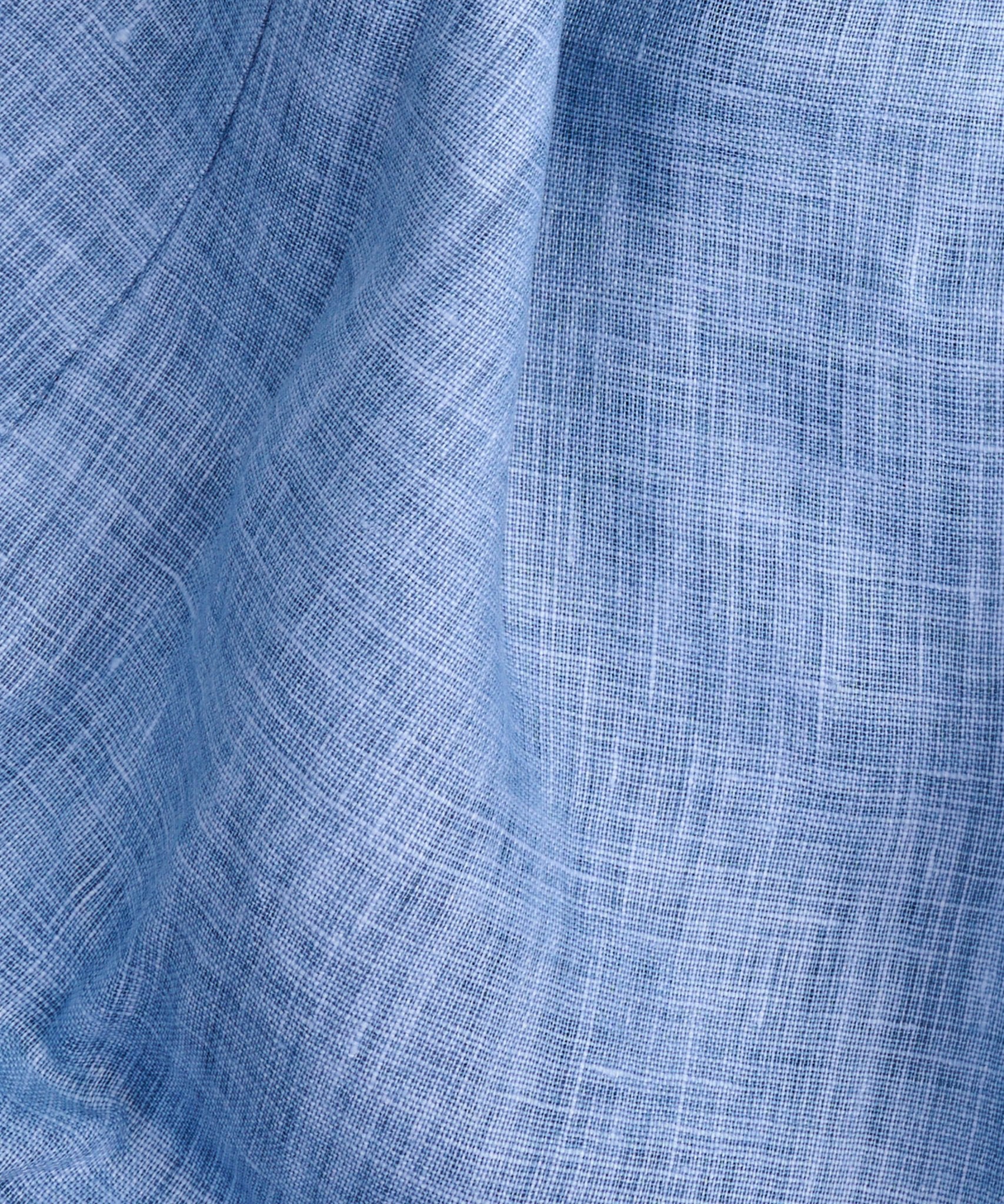 SOCI3TY Handmade Overhemd coated linnen lichtblauw (By Canclini) - THE SOCIETY SHOP