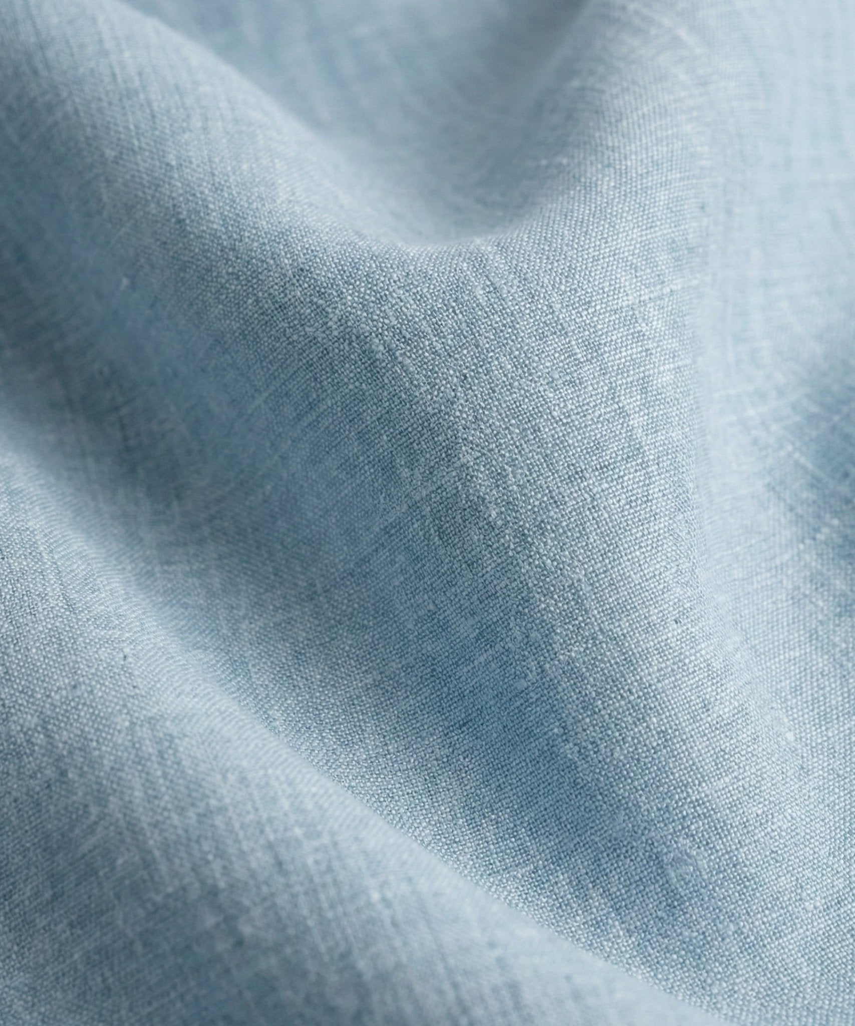 SOCI3TY Handmade Overhemd gewassen linnen lichtblauw - THE SOCIETY SHOP