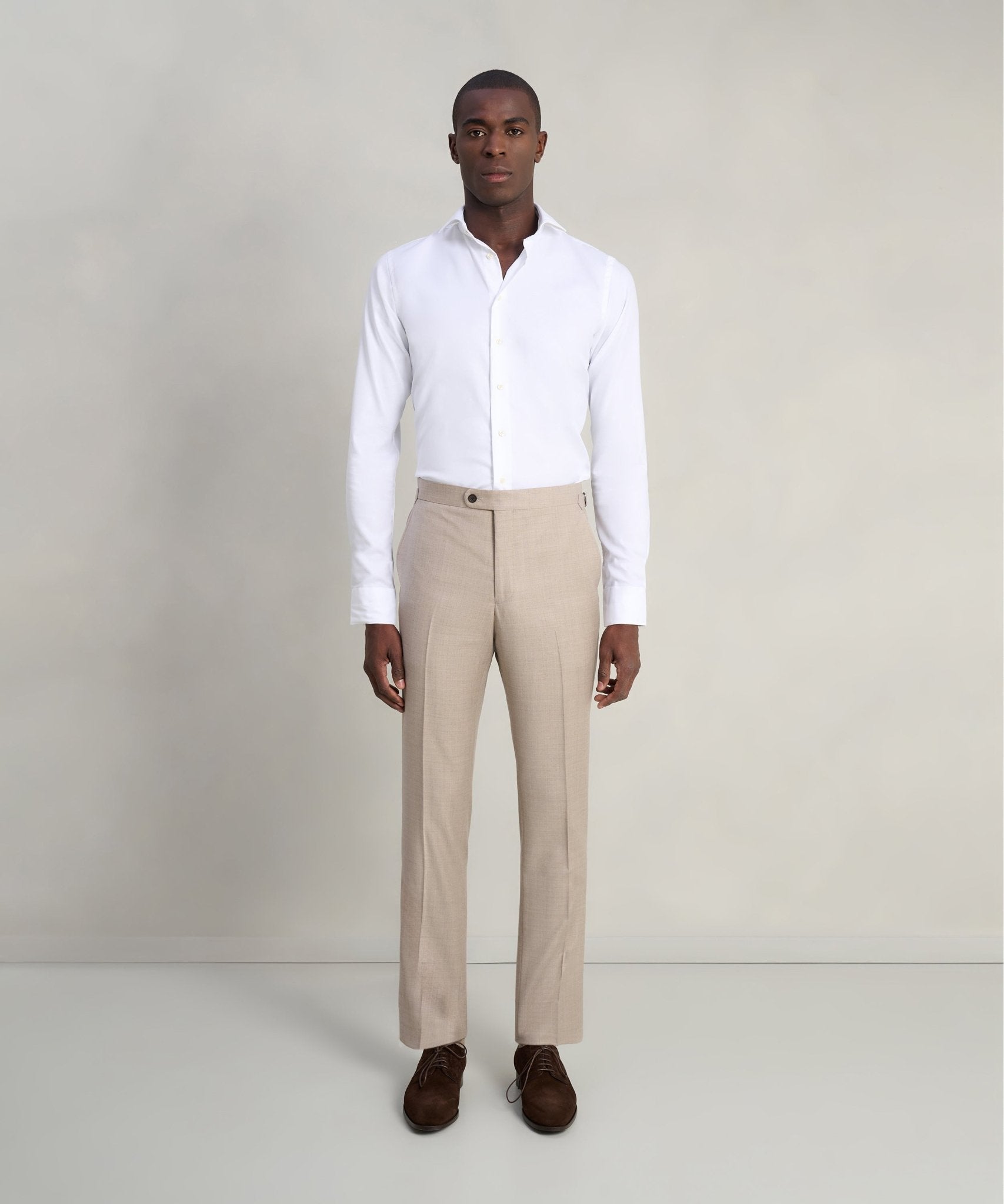 Profuomo Overhemd katoen two ply twill wit - THE SOCIETY SHOP