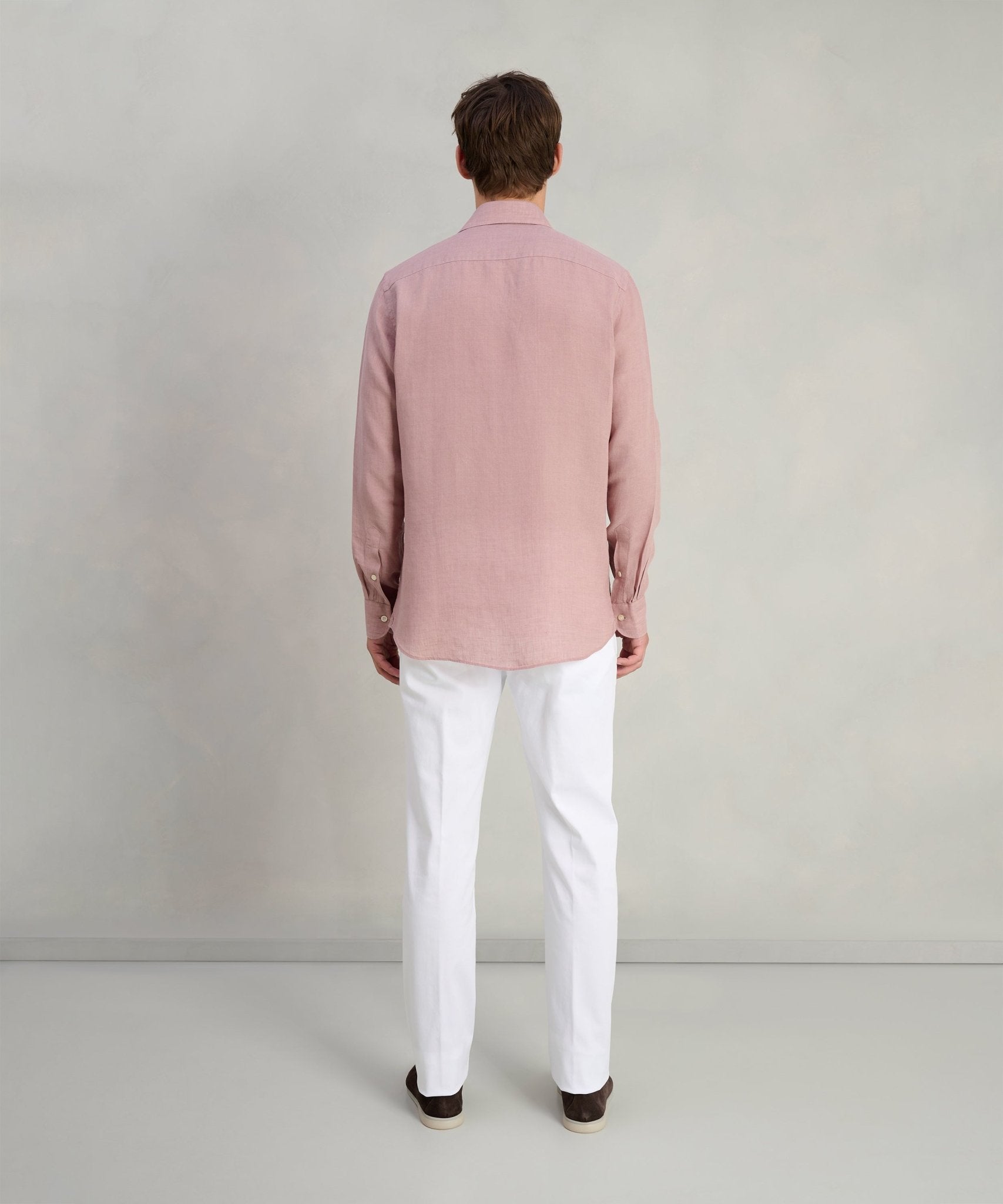 Profuomo Overhemd linnen roze - The Society Shop