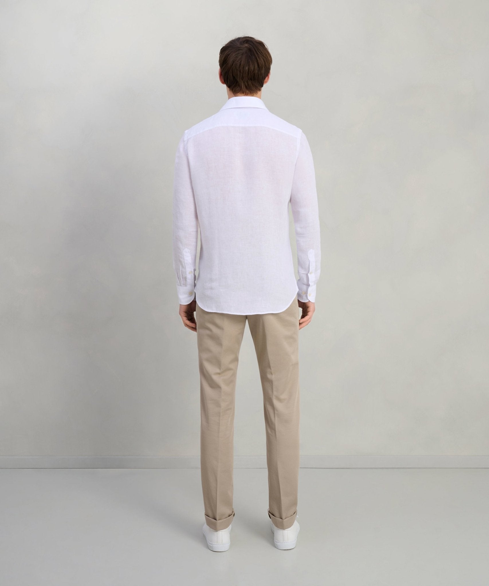 Profuomo Overhemd linnen wit - The Society Shop