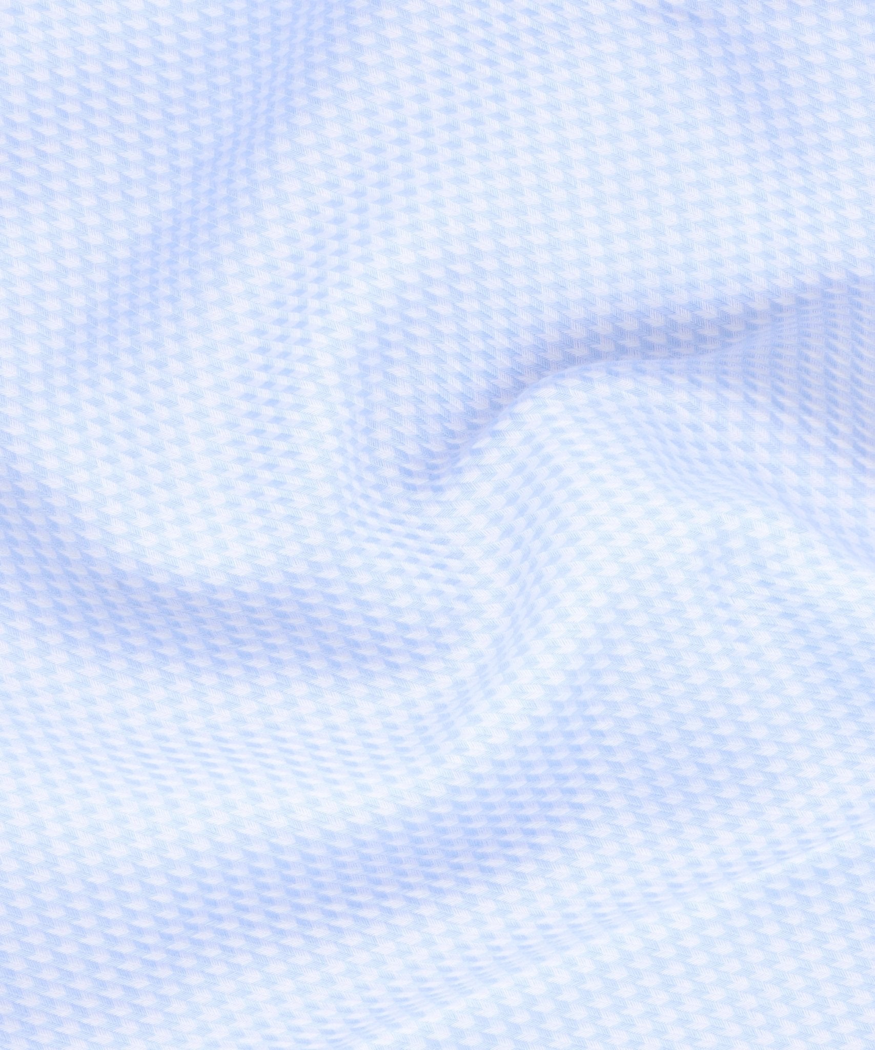 Profuomo Overhemd non iron katoen pied - de - poule lichtblauw - THE SOCIETY SHOP