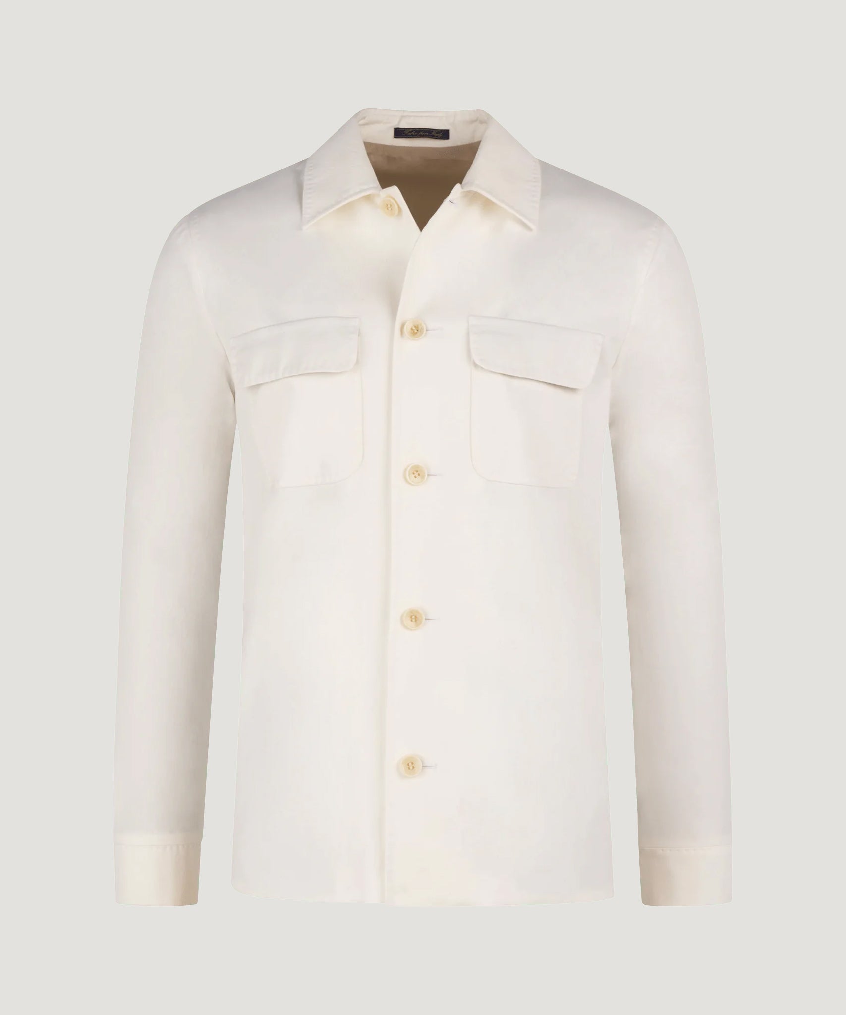 SOCI3TY Overshirt katoen/kasjmier off - white (Cashco by Zegna) - The Society Shop