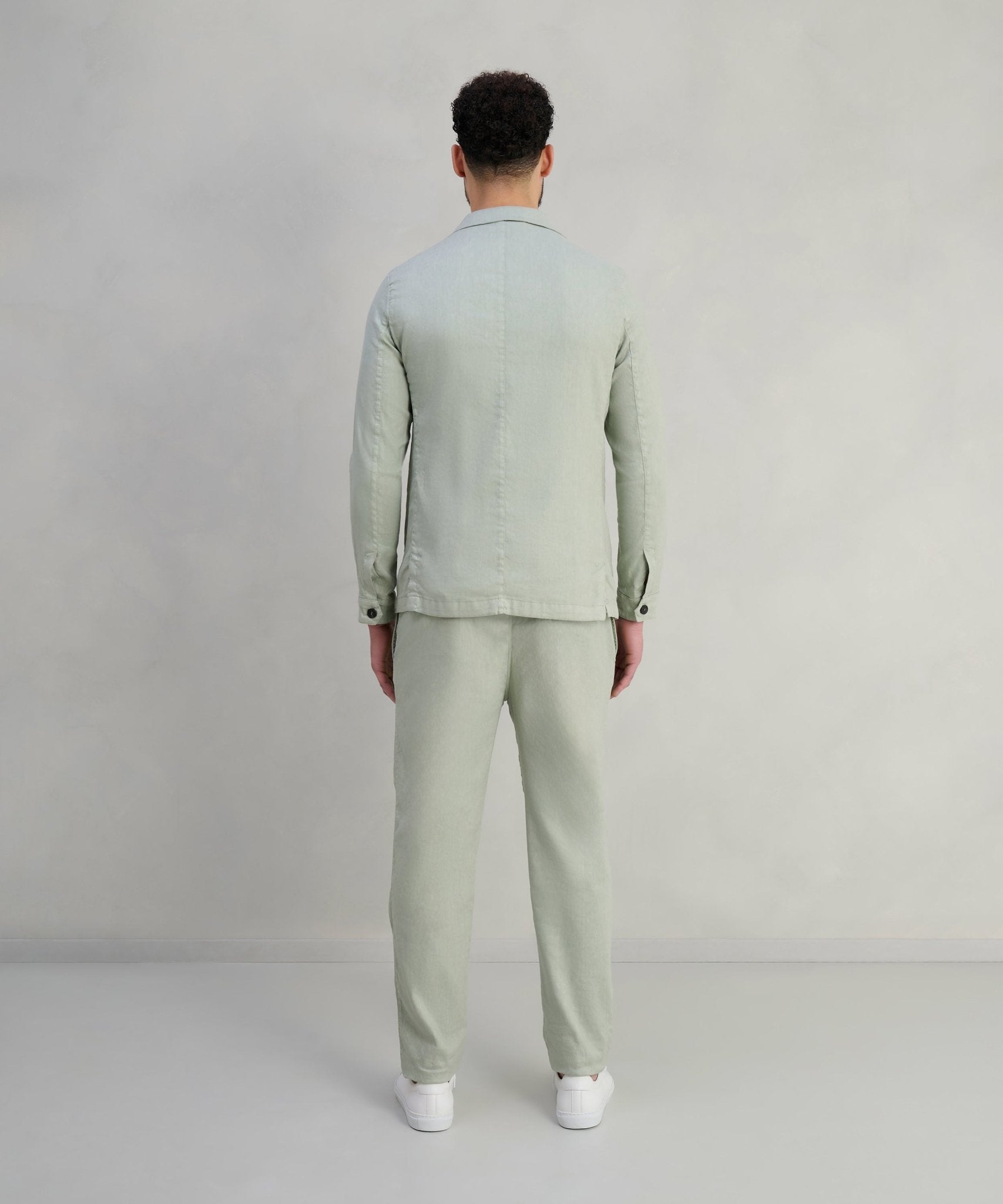 Fradi Overshirt linnen mintgroen - THE SOCIETY SHOP