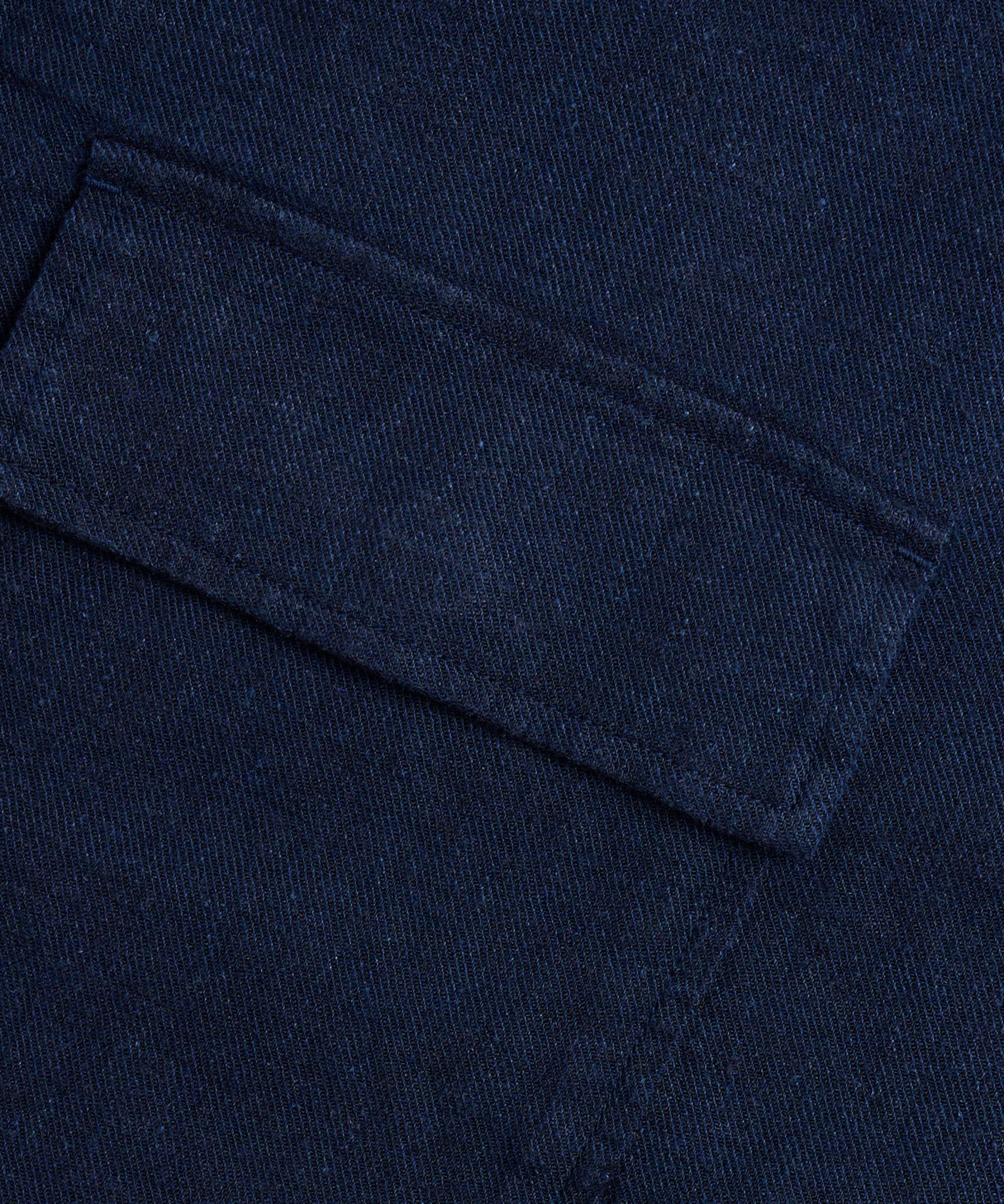 Profuomo Overshirt linnen/viscose stretch donkerblauw - The Society Shop