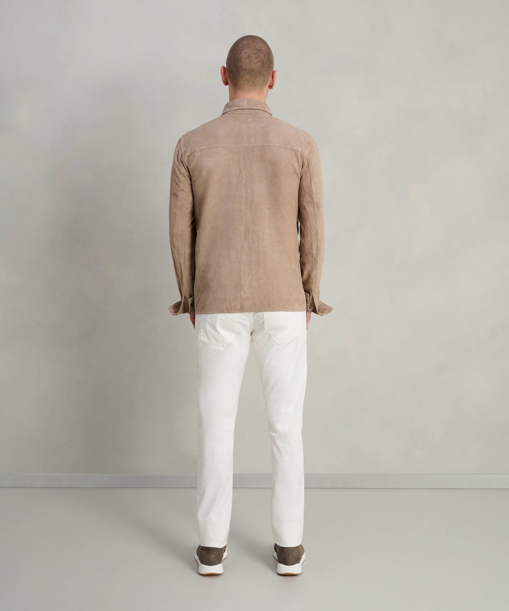 SOCI3TY Overshirt suède beige - THE SOCIETY SHOP