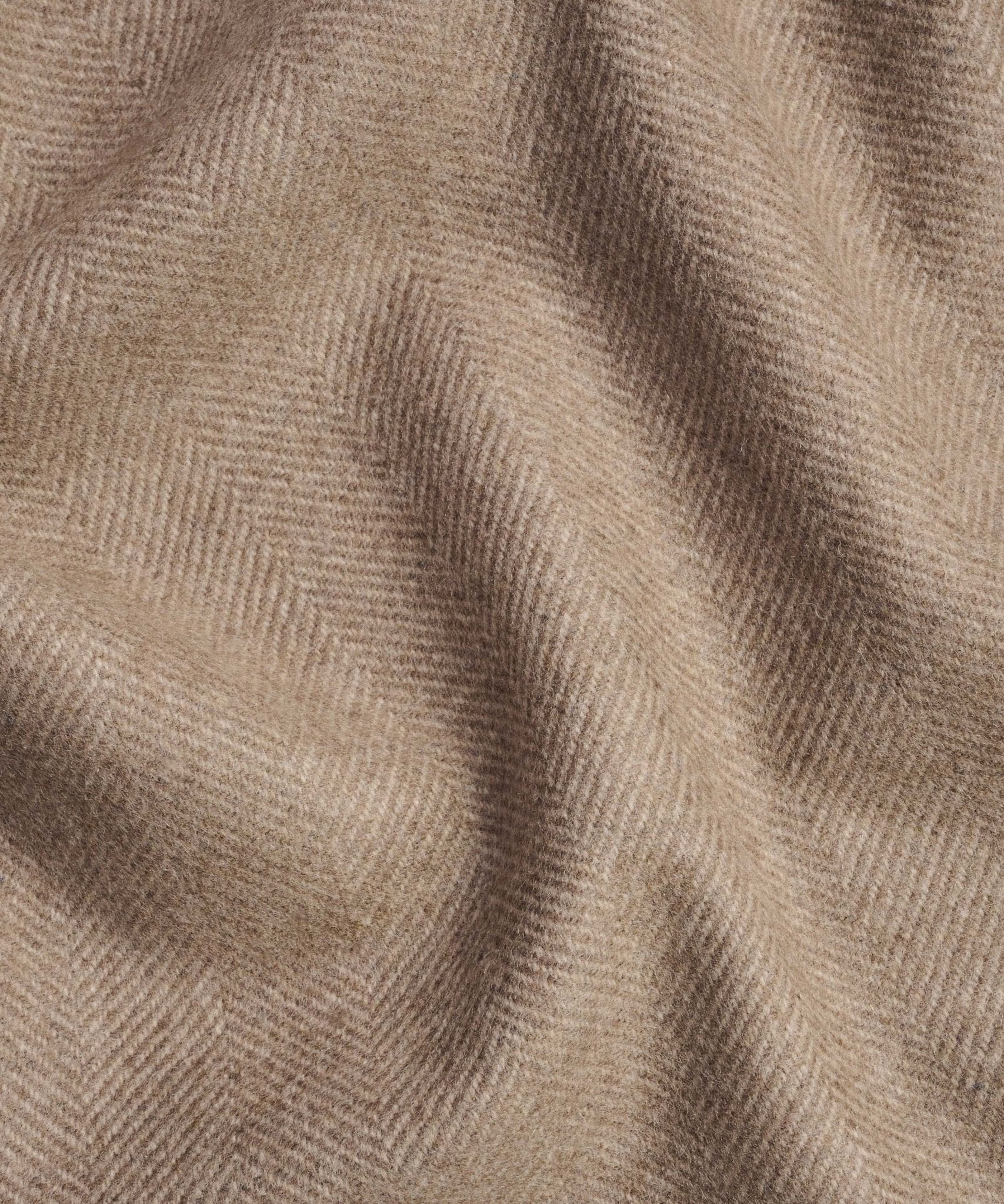 Profuomo Overshirt wol visgraat beige - THE SOCIETY SHOP