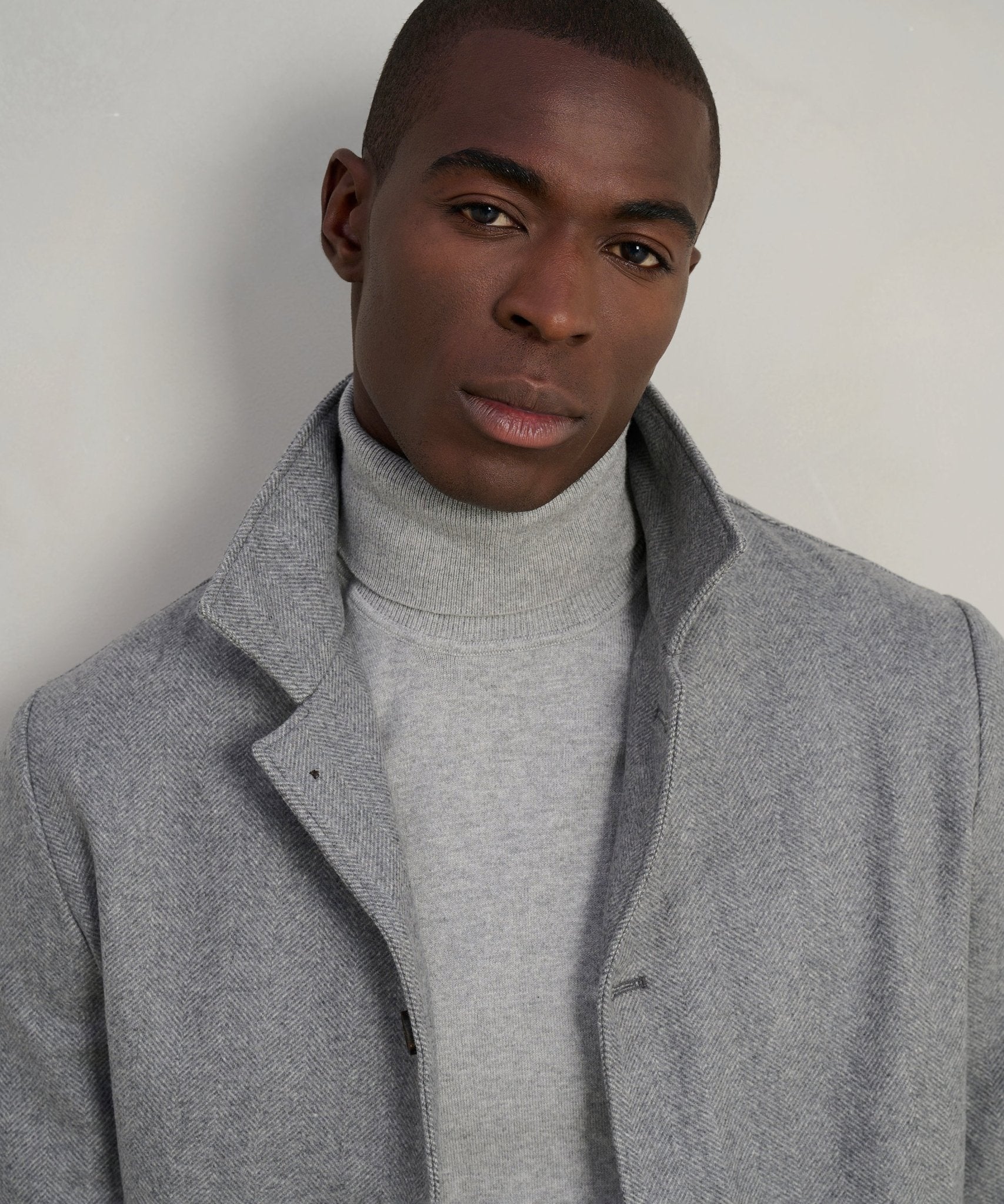 Profuomo Overshirt wol visgraat grijs - THE SOCIETY SHOP