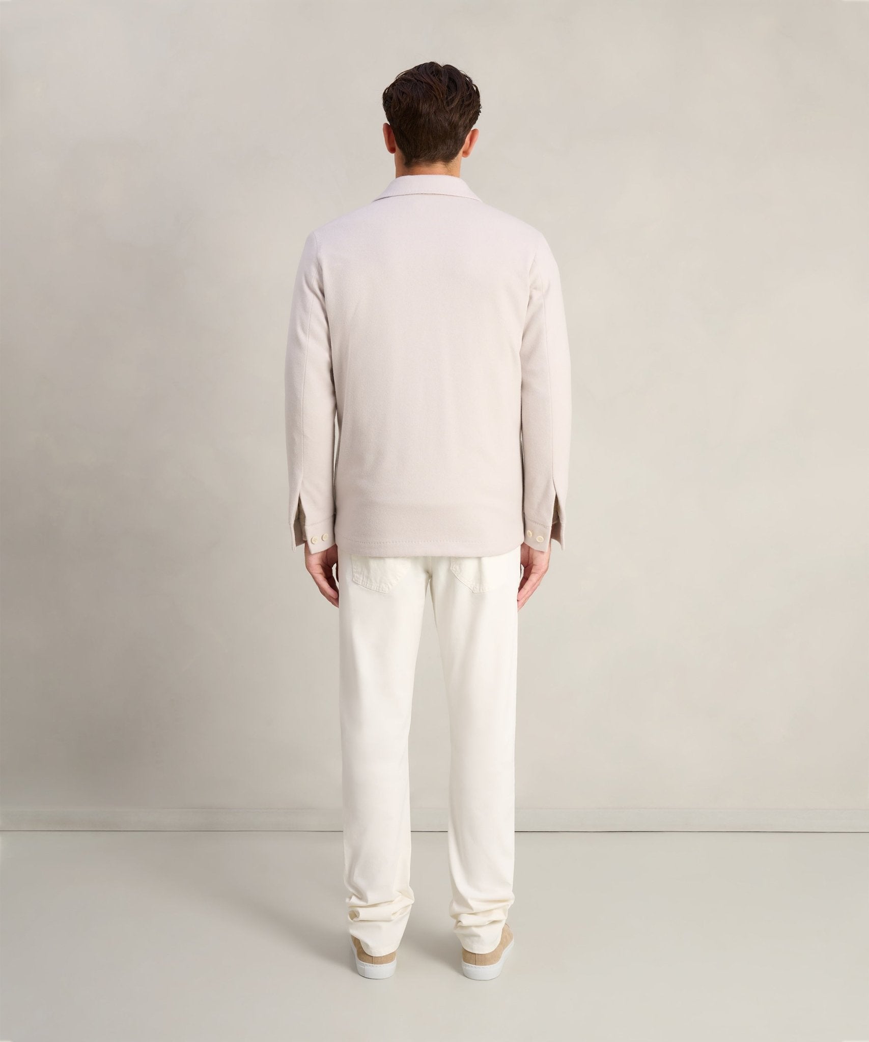 SOCI3TY Limited Overshirt wol/kasjmier off - white - THE SOCIETY SHOP