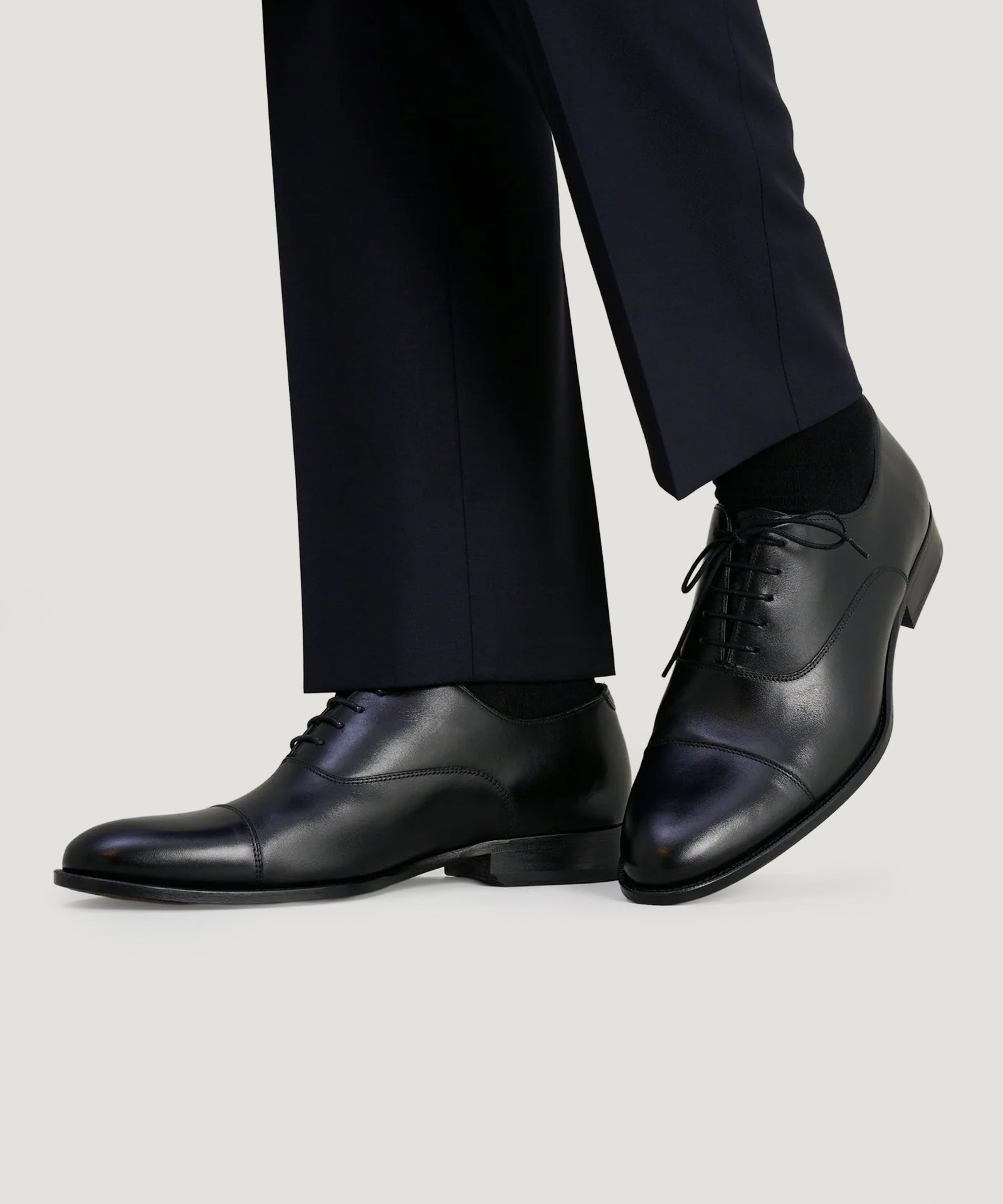 SOCI3TY Oxford veterschoen kalfsleer zwart - THE SOCIETY SHOP