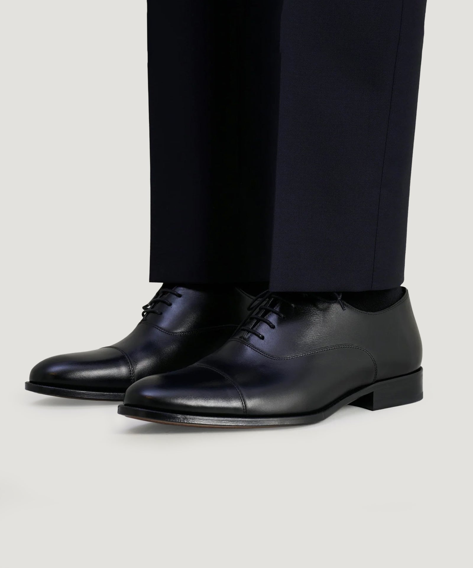 SOCI3TY Oxford veterschoen kalfsleer zwart - THE SOCIETY SHOP