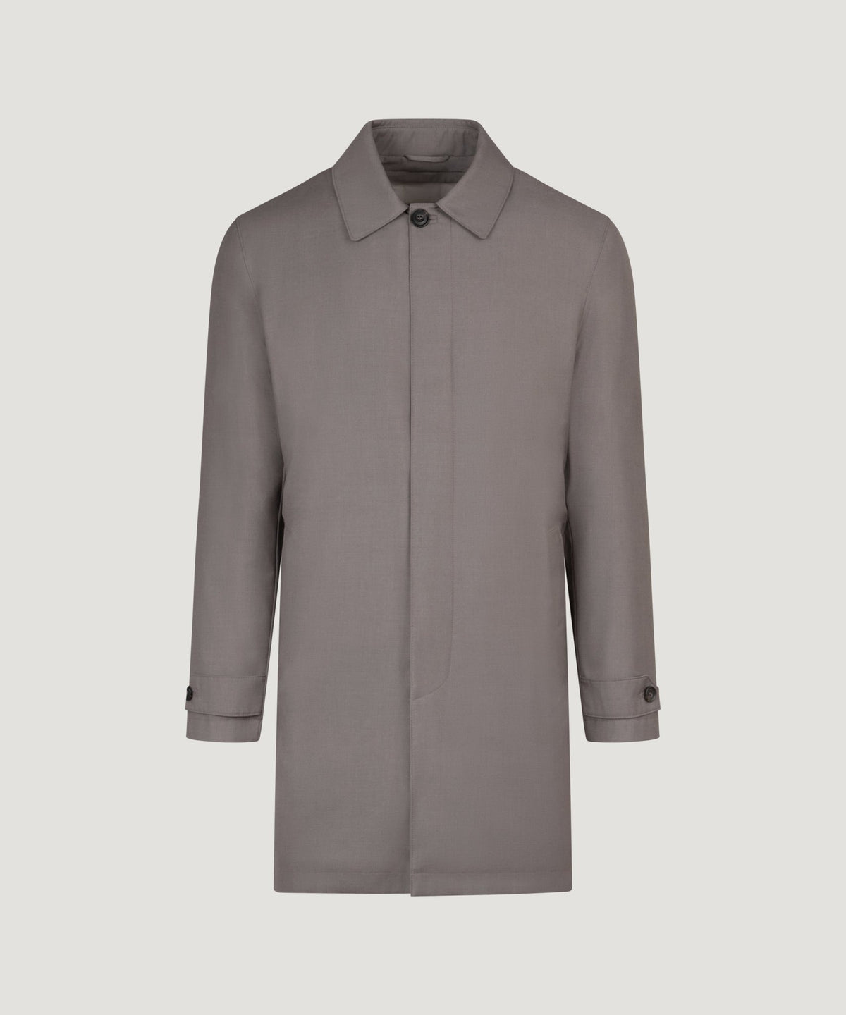 Corneliani Padded waterproof car coat taupe - THE SOCIETY SHOP