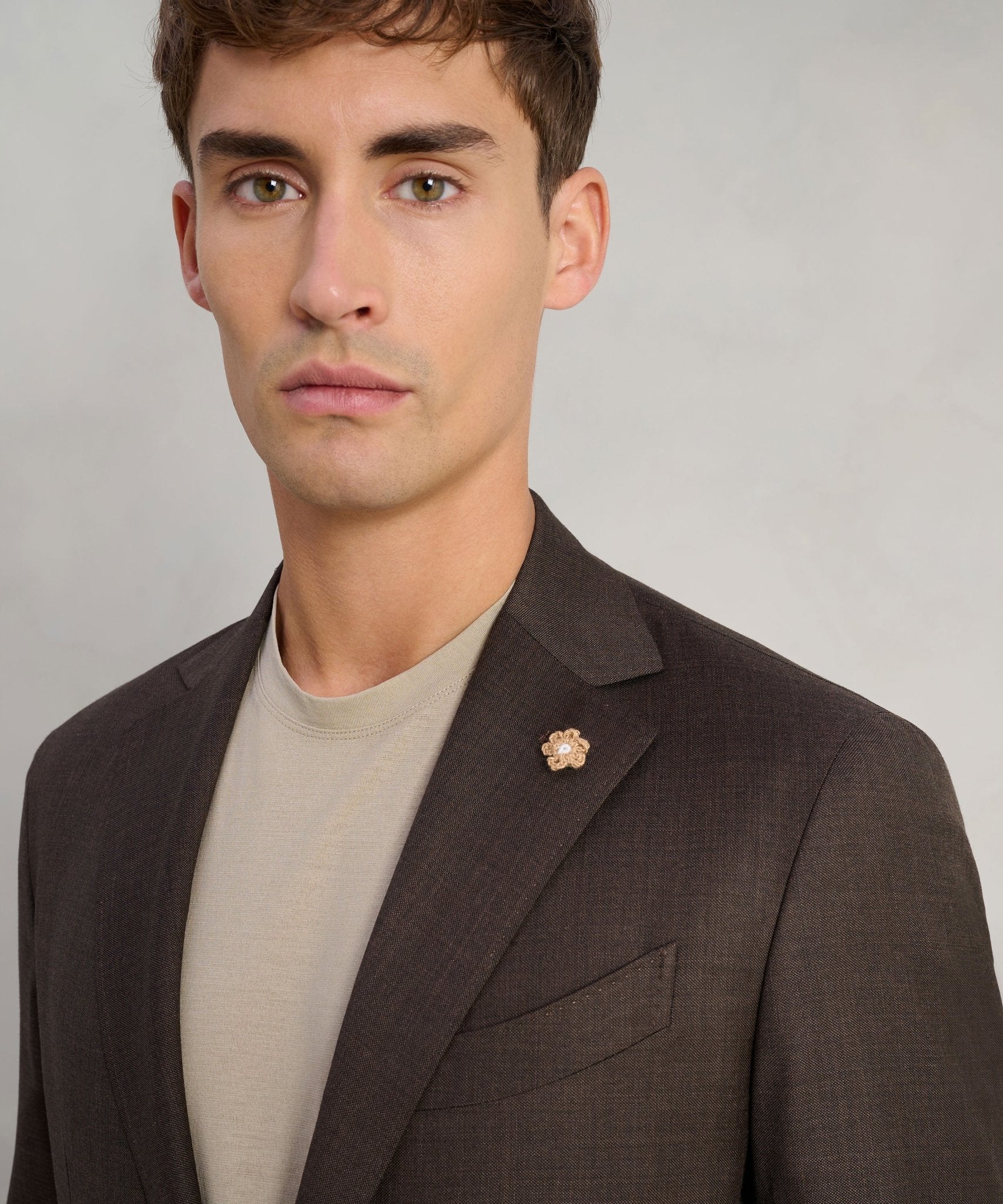 Corneliani Pak Sartoriale S130's wol bruin - THE SOCIETY SHOP