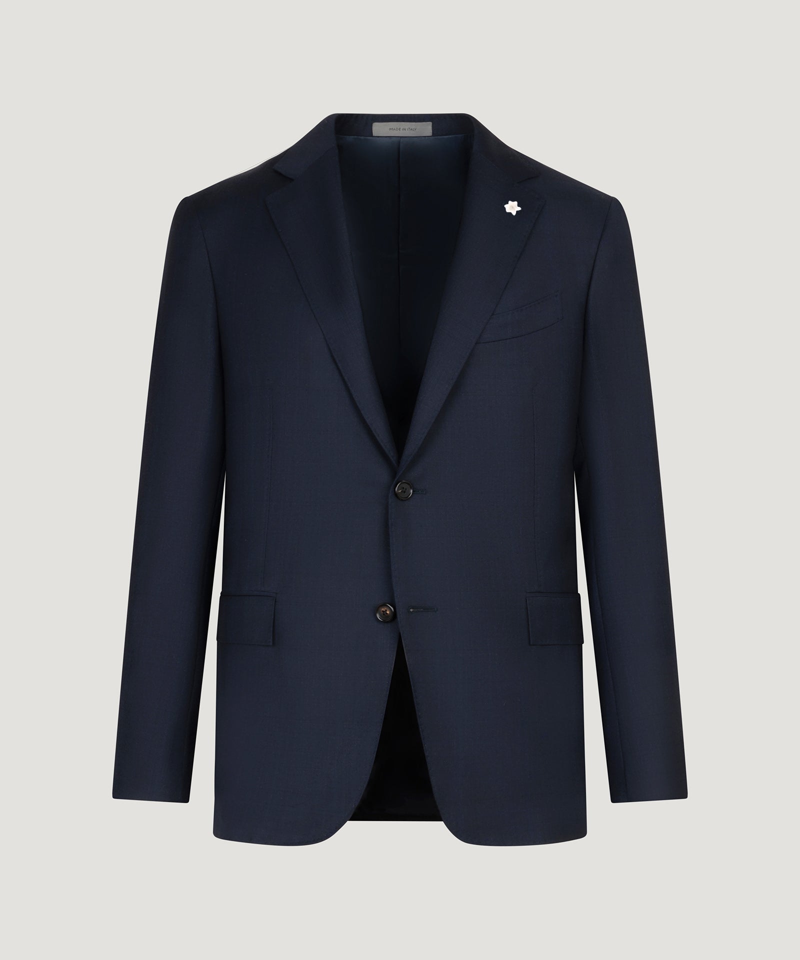 Corneliani Pak scheerwol donkerblauw geruit - THE SOCIETY SHOP