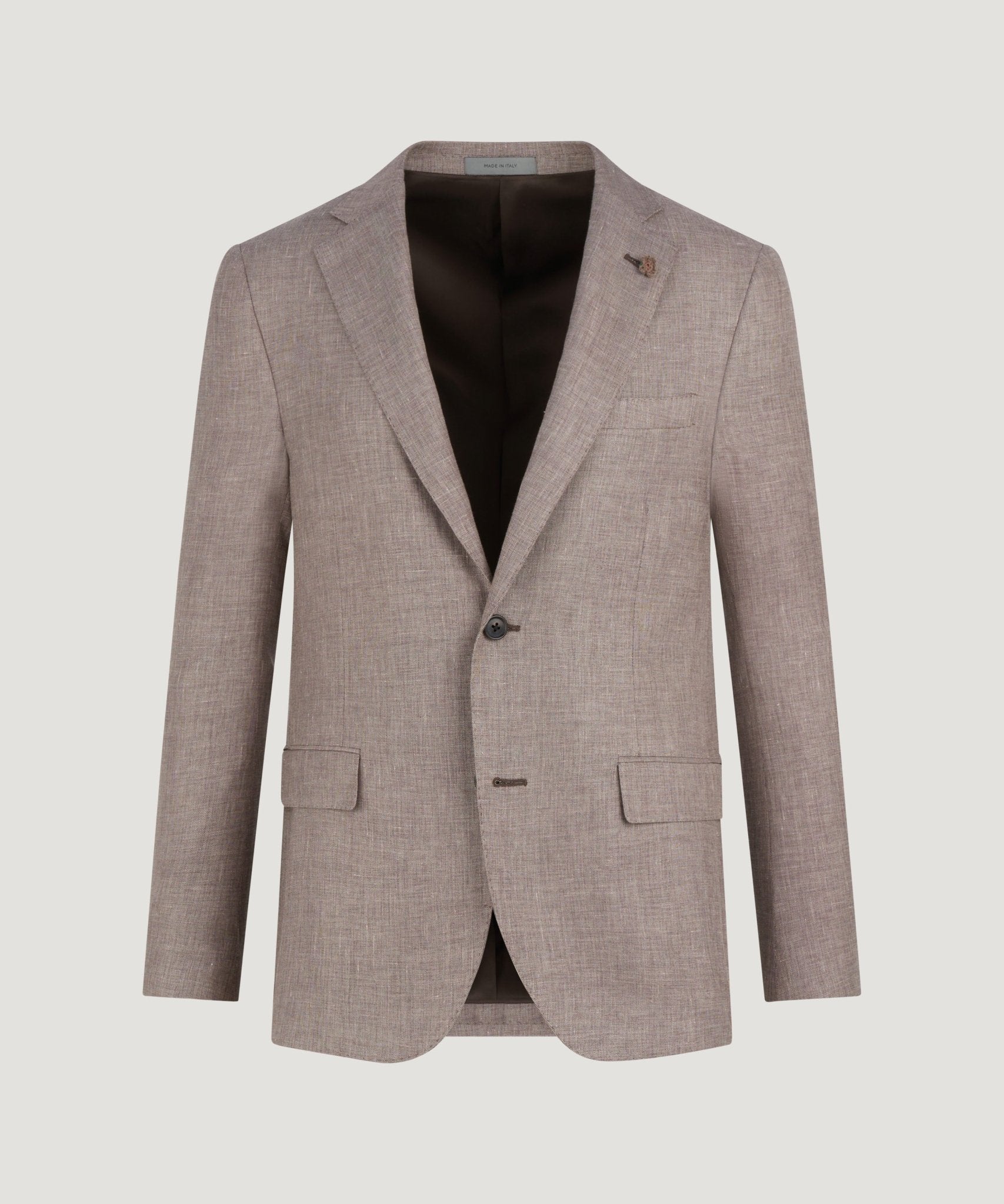 Corneliani Pak scheerwol/linnen/zijde taupe - THE SOCIETY SHOP