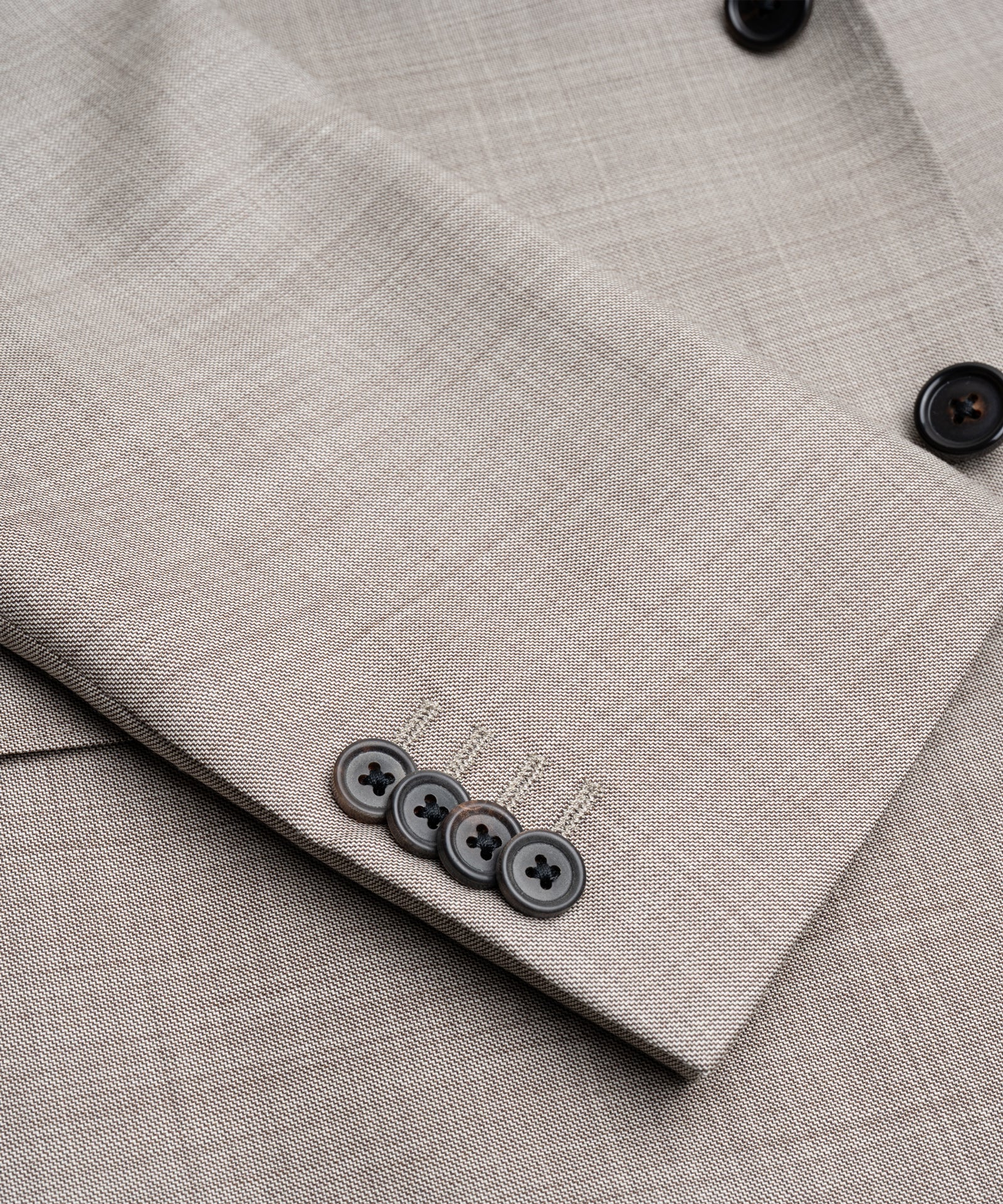 Corneliani Pak virgin wol sharkskin lichtbruin - THE SOCIETY SHOP