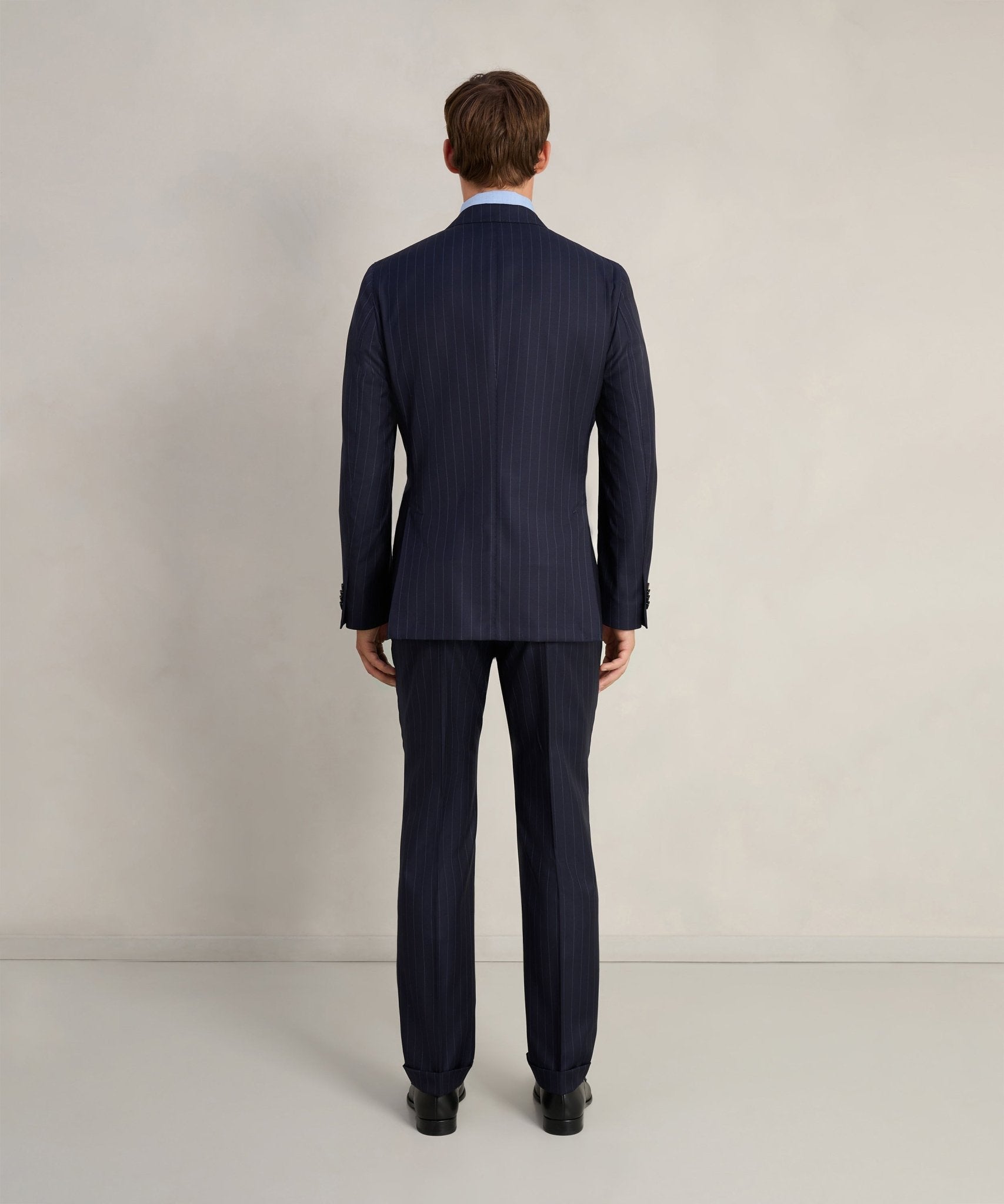 SOCI3TY Limited Pak wol blauw gestreept - THE SOCIETY SHOP
