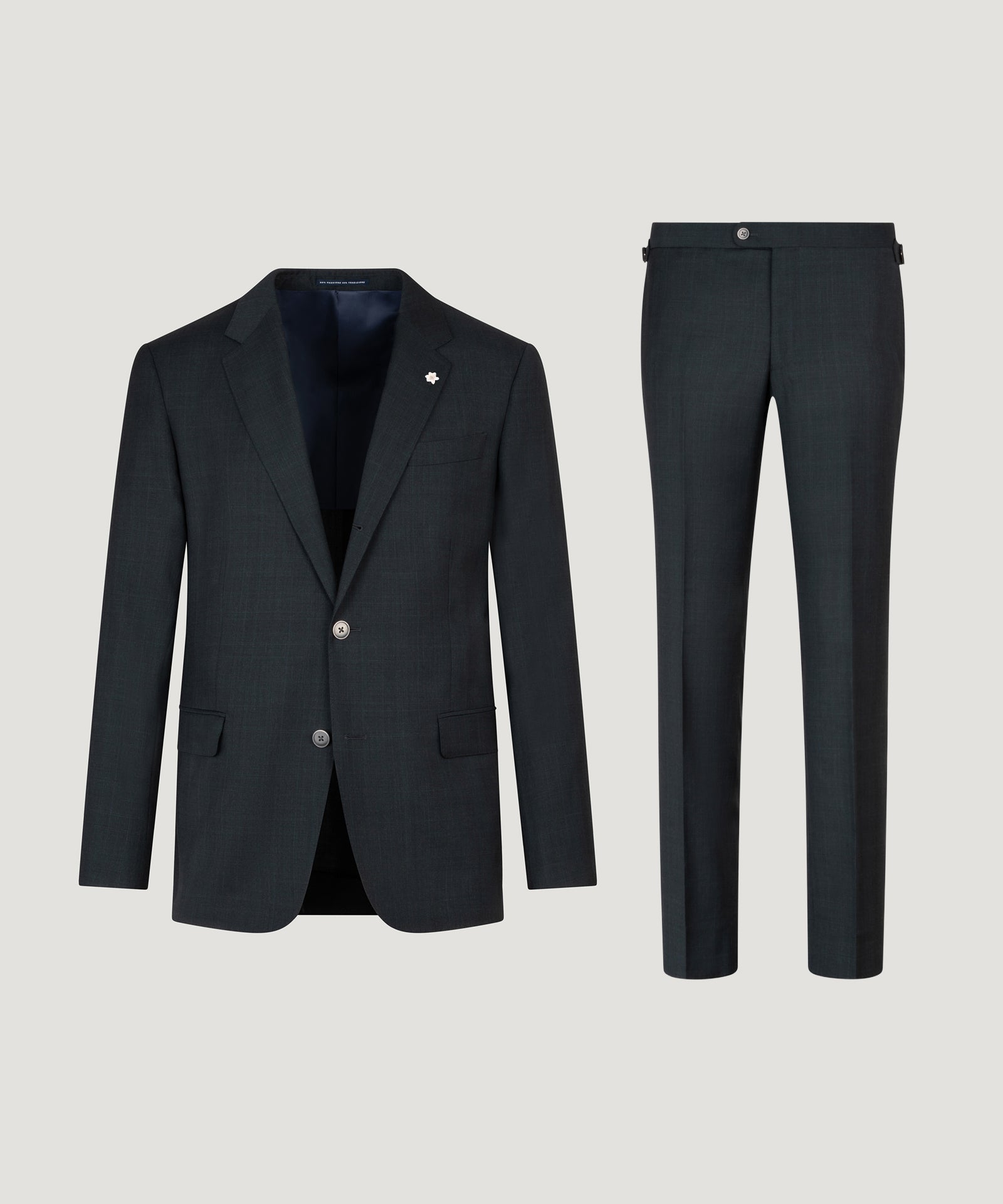 SOCI3TY Limited Fashion Pak wol donkergroen geruit - THE SOCIETY SHOP