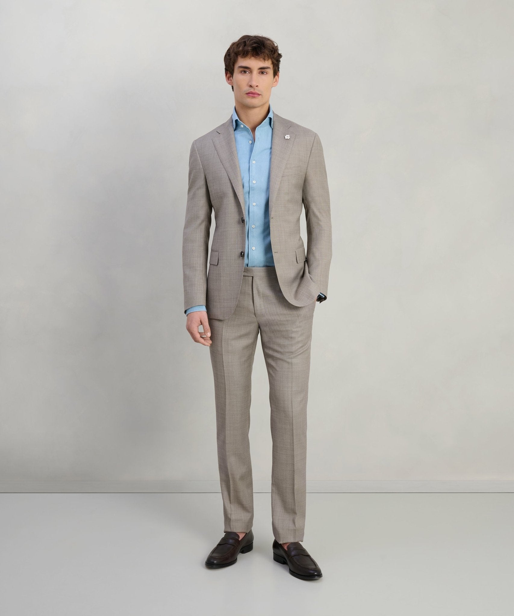 Corneliani Pak wol taupe - The Society Shop
