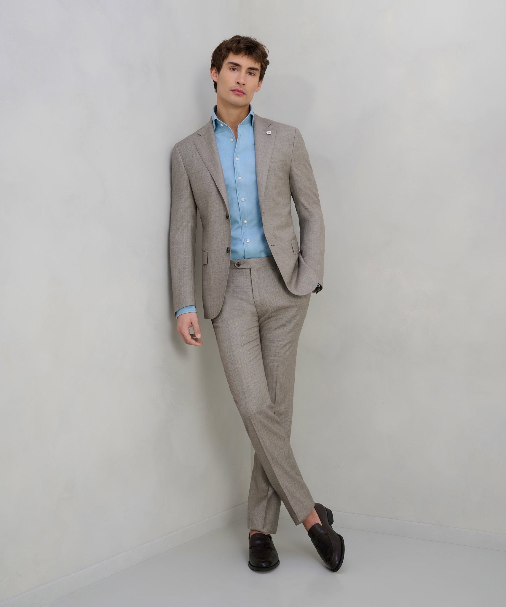 Corneliani Pak wol taupe - The Society Shop