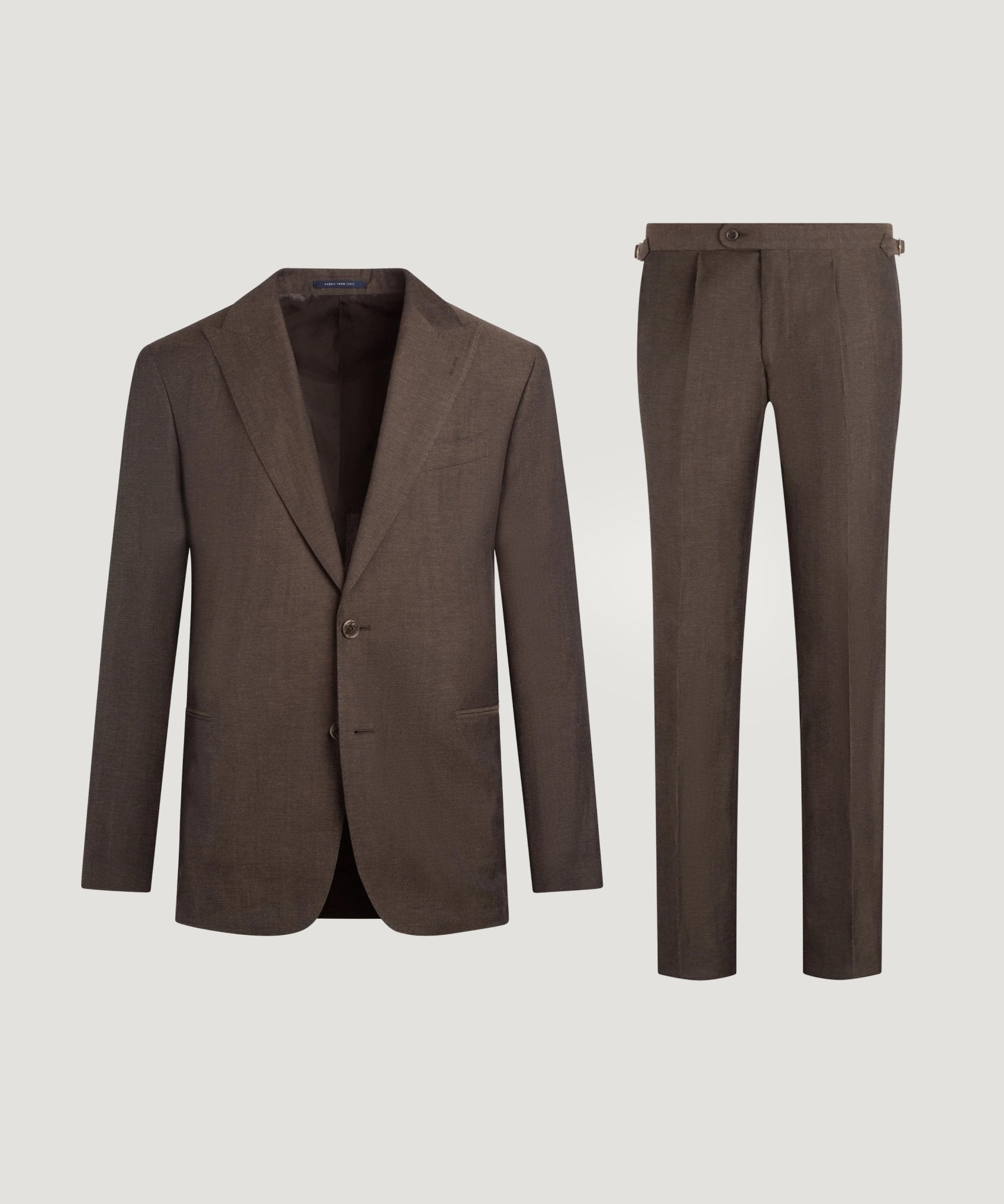 SOCI3TY Limited Fashion Pak wol/linnen donkerbruin - THE SOCIETY SHOP