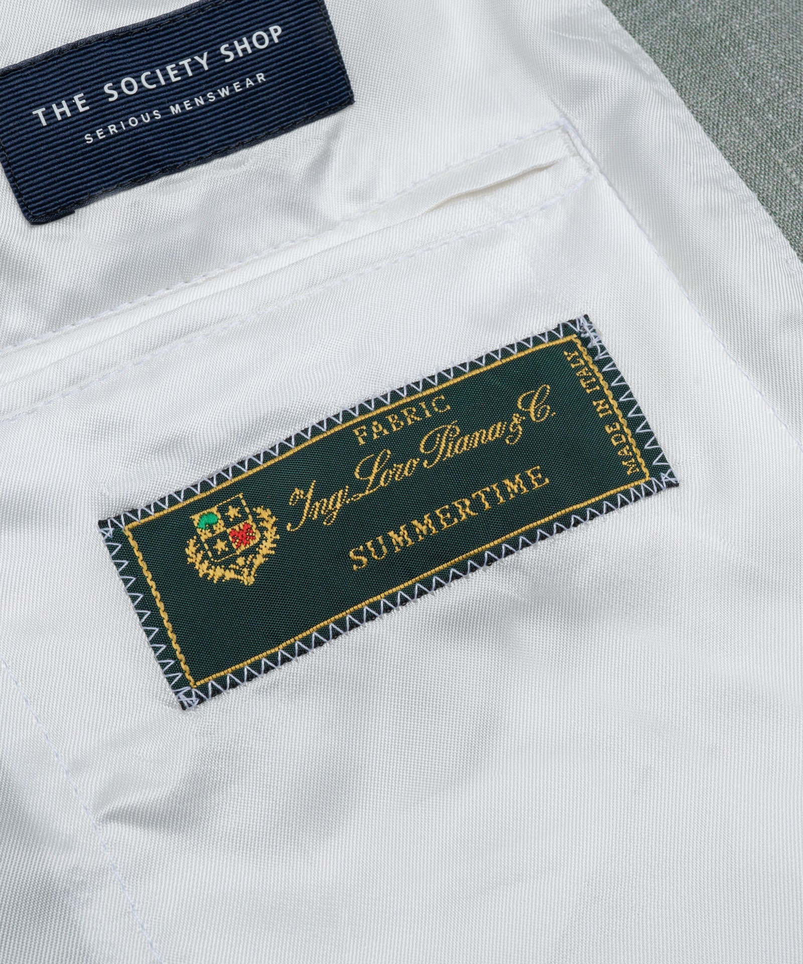 SOCI3TY Limited Fashion Pak wol/zijde/linnen SUMMERTIME saliegroen - THE SOCIETY SHOP